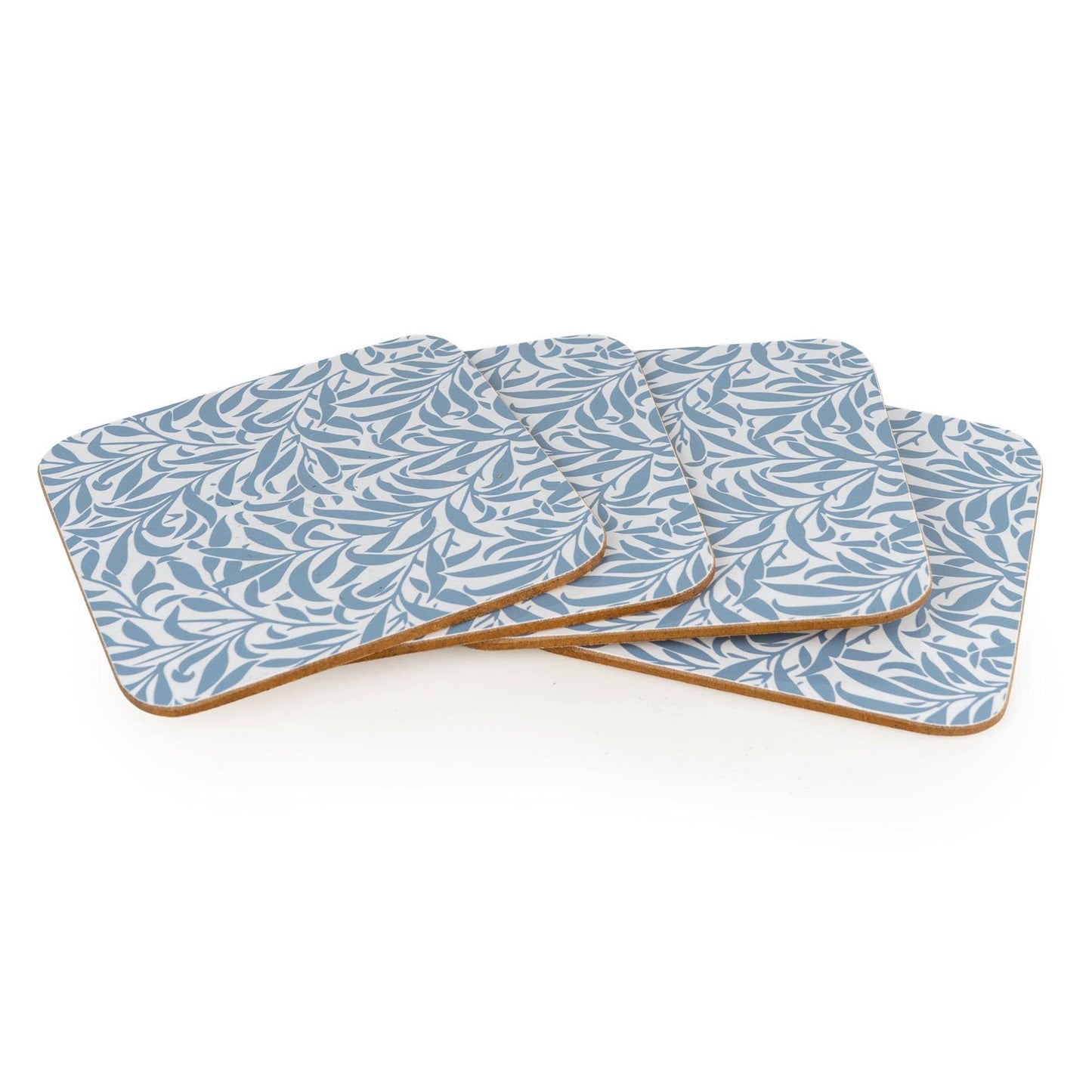 Jeff Banks Set of 4 Coasters – Leafy Trellis Blue - Bridgnorth Furniture