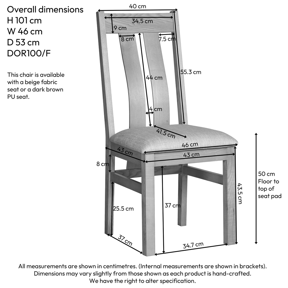 Drayton Oak Twin Slat Dining Chair
