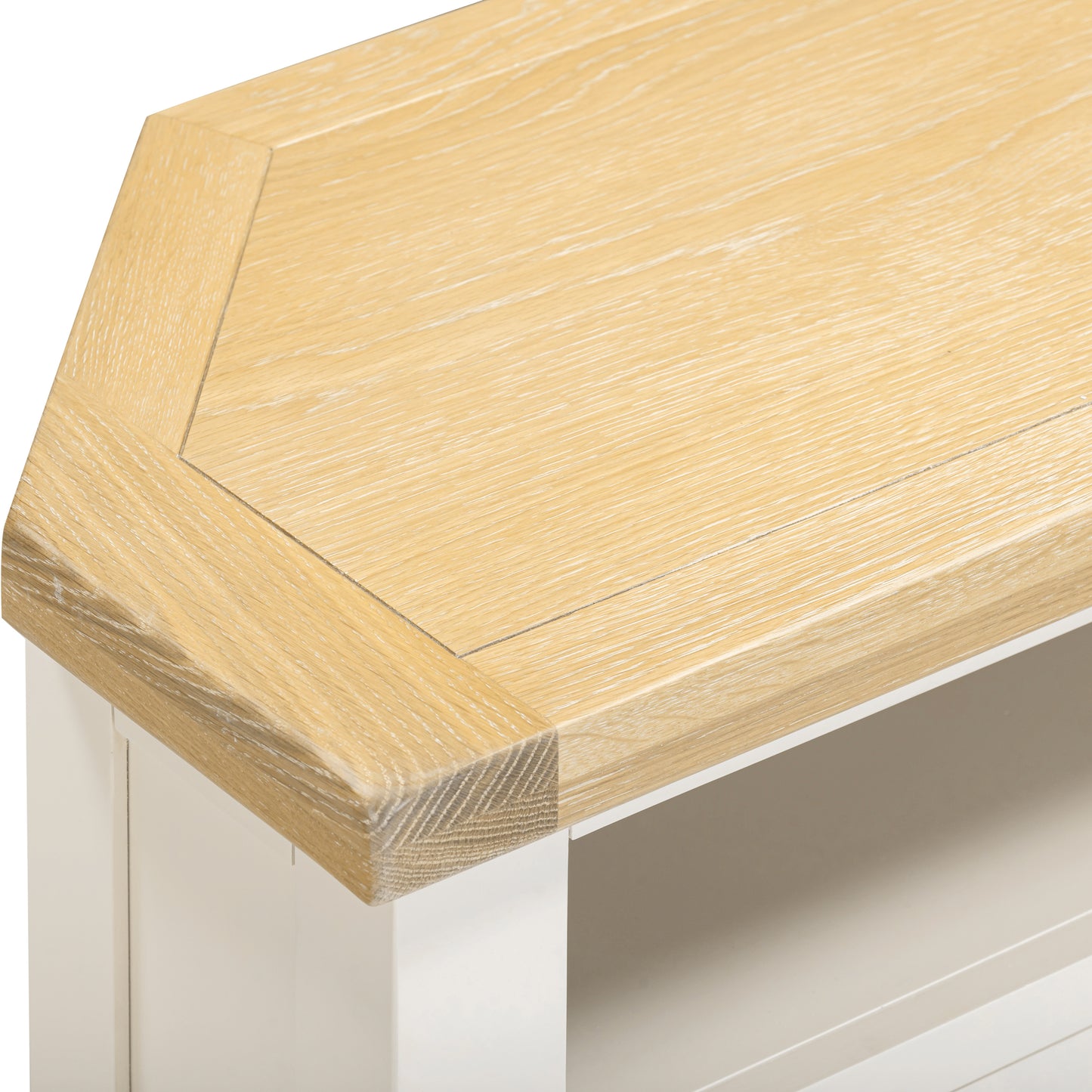 Highley Painted Oak Corner TV Unit - Bridgnorth Furniture