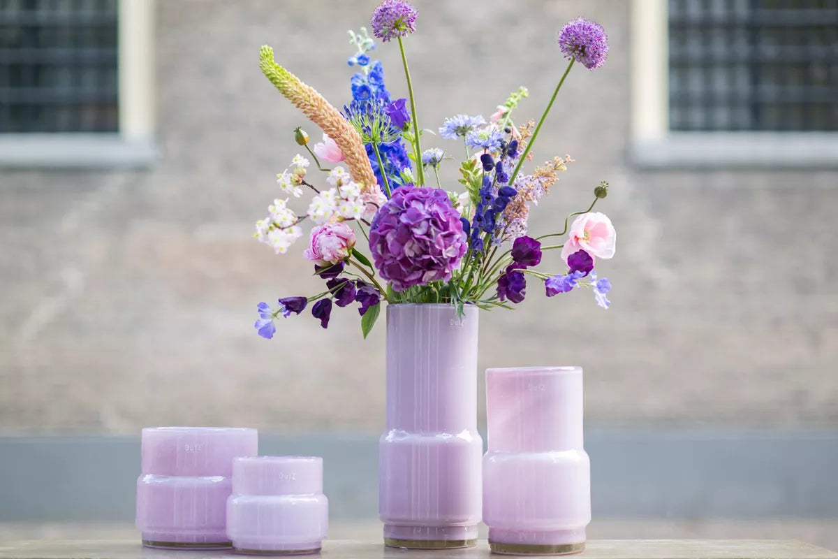 Glass Vase FENN - LILAC - Bridgnorth Furniture