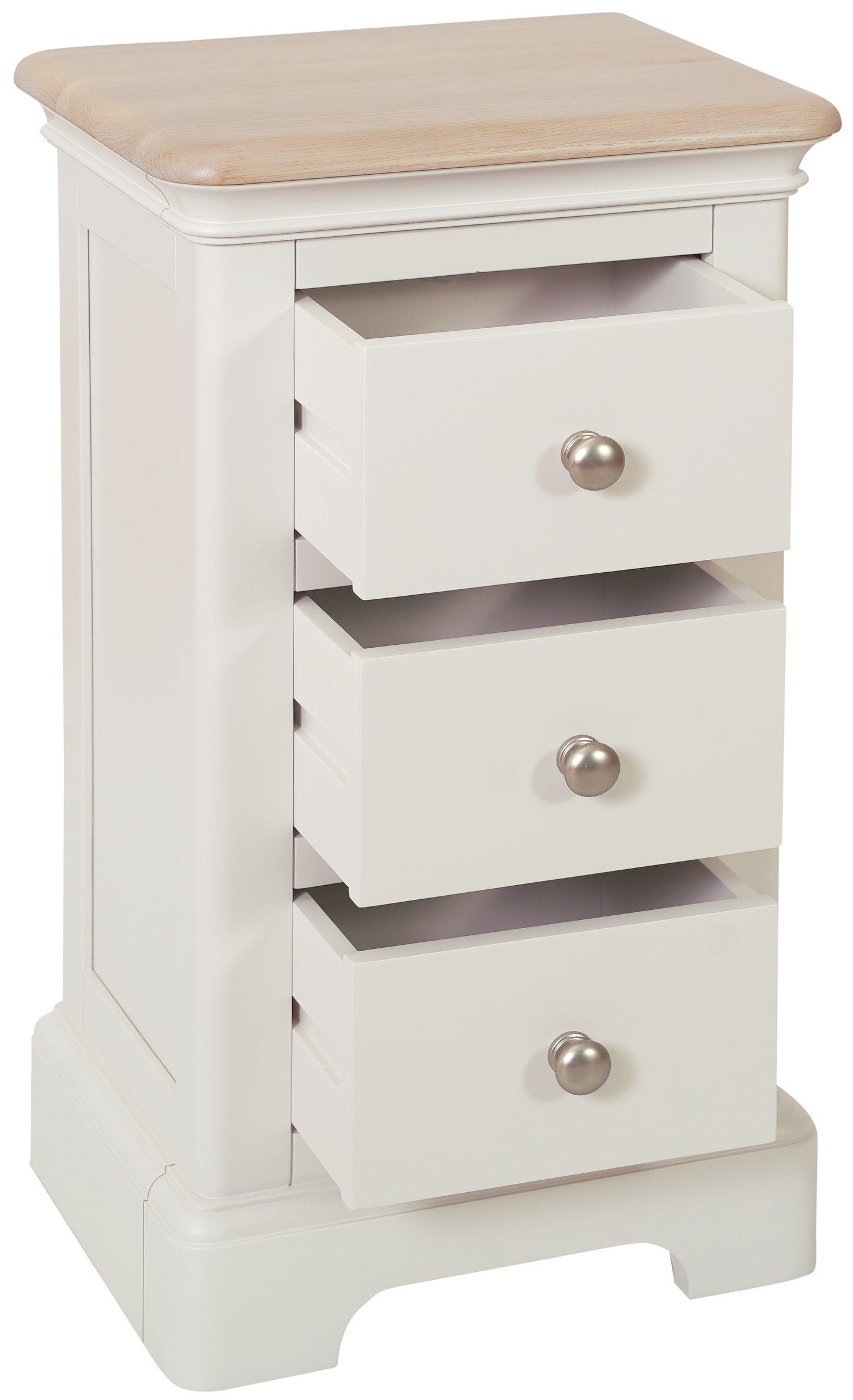Stretton 3 Drawer Compact Bedside - Bridgnorth Furniture