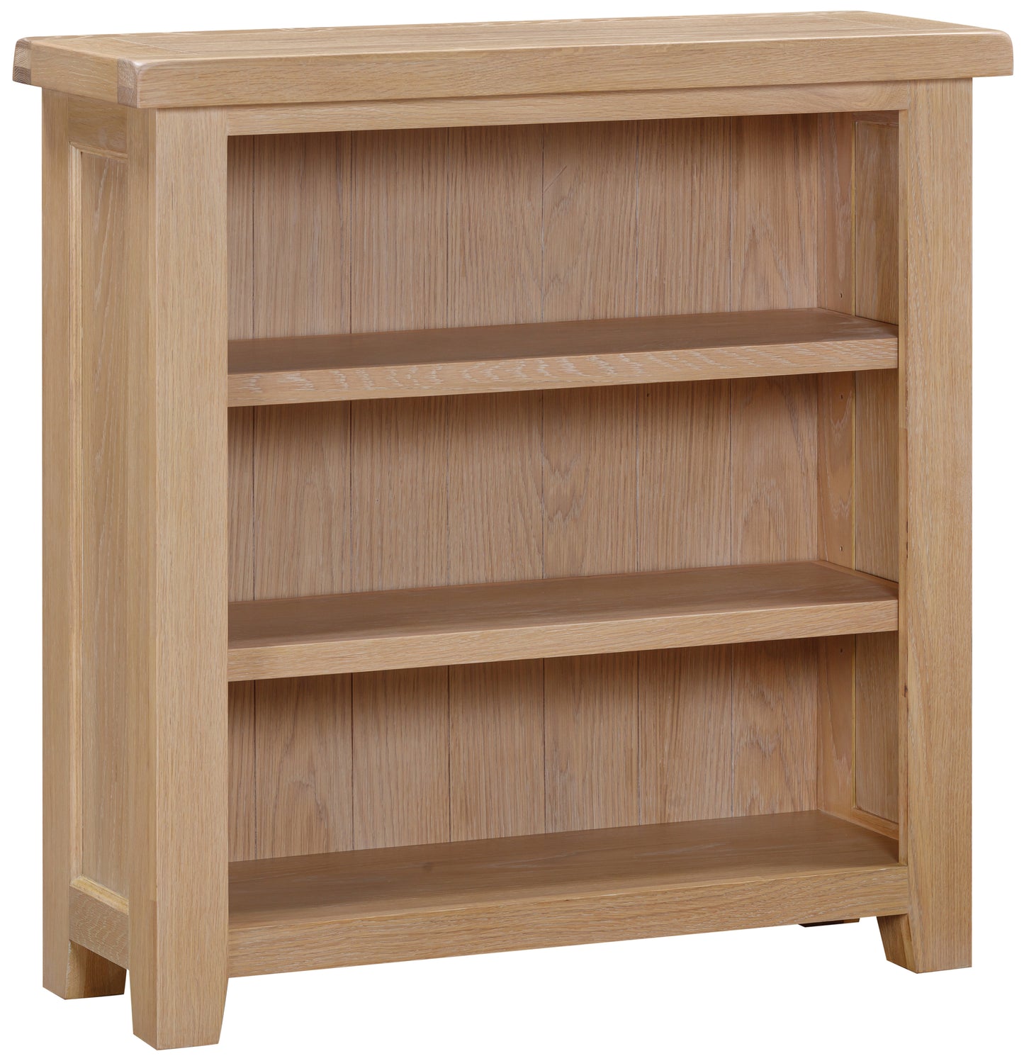 Ashford Oak Small Wide Bookcase - Bridgnorth Furniture