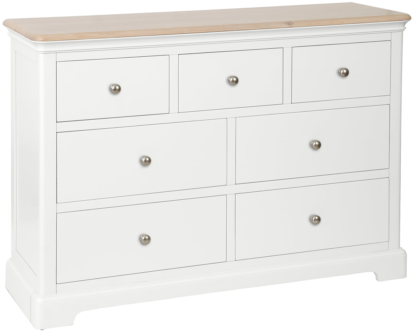 Stretton Painted Oak 3 Over 4 Chest - Bridgnorth Furniture