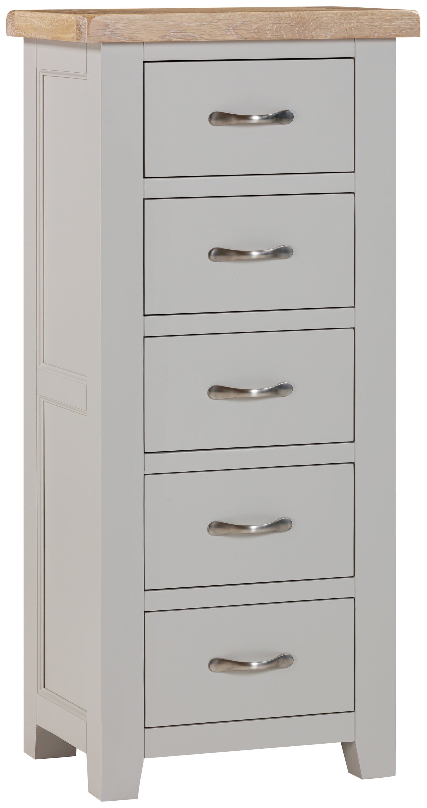 Ashford Painted Oak 5 Drawer Wellington - Bridgnorth Furniture