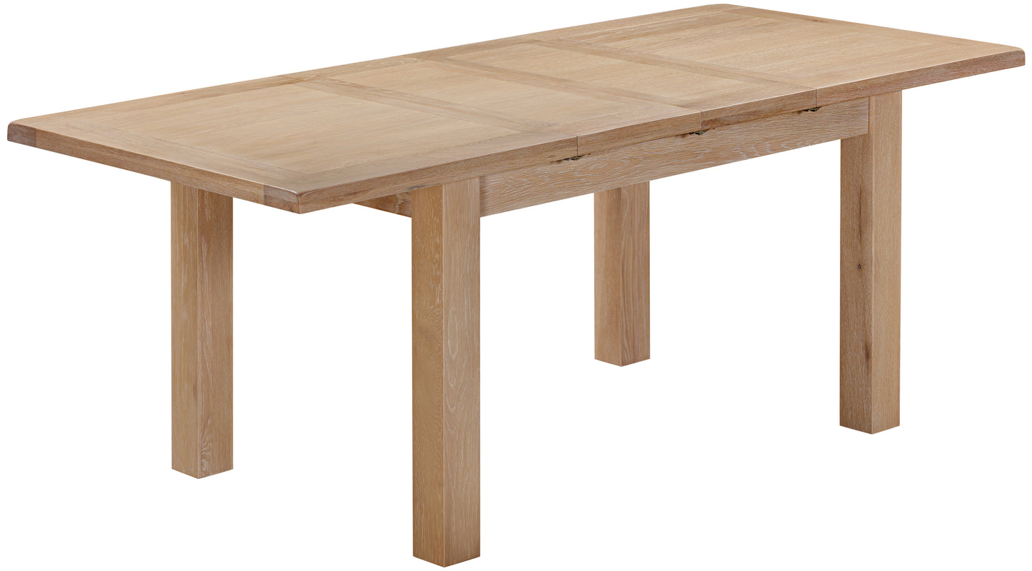Ashford Oak Extending Dining Table 2 Extensions - Bridgnorth Furniture