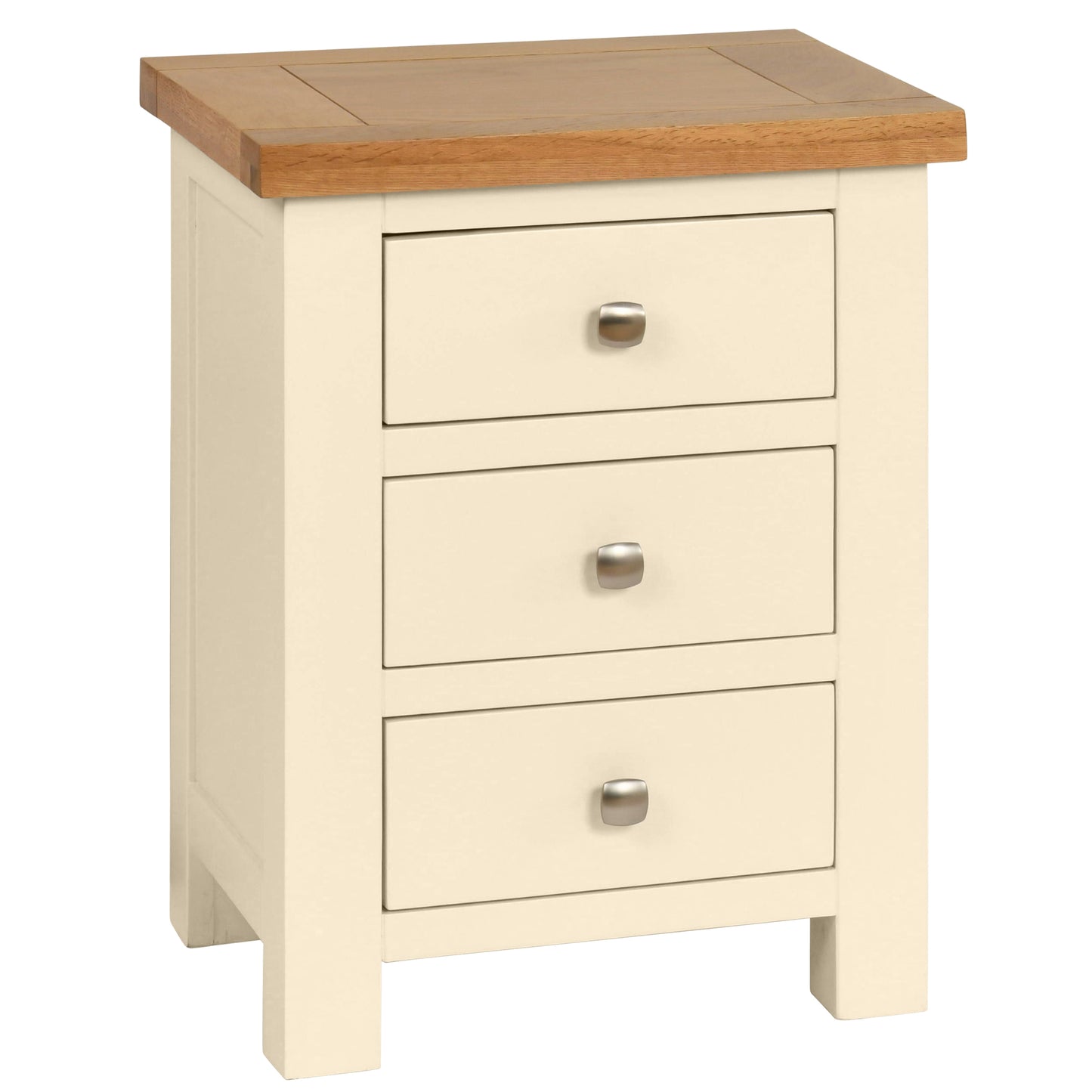 Drayton Painted 3 DRAWER BEDSIDE - Bridgnorth Furniture