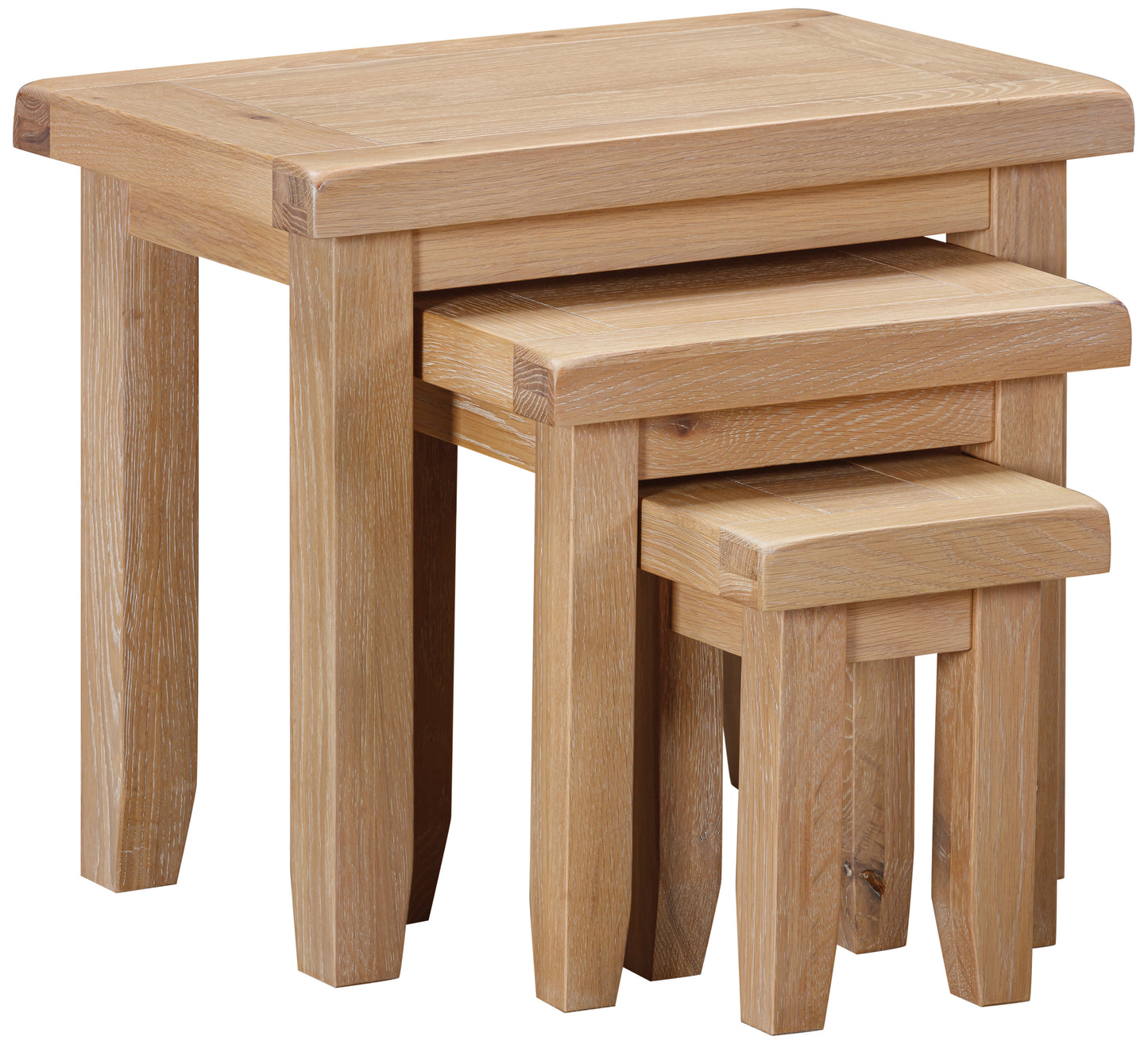 Ashford Oak Nest Of Tables - Bridgnorth Furniture