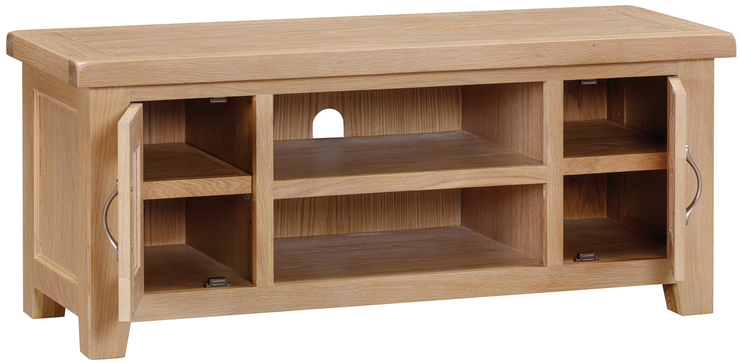 Ashford Oak Large TV Unit - Bridgnorth Furniture