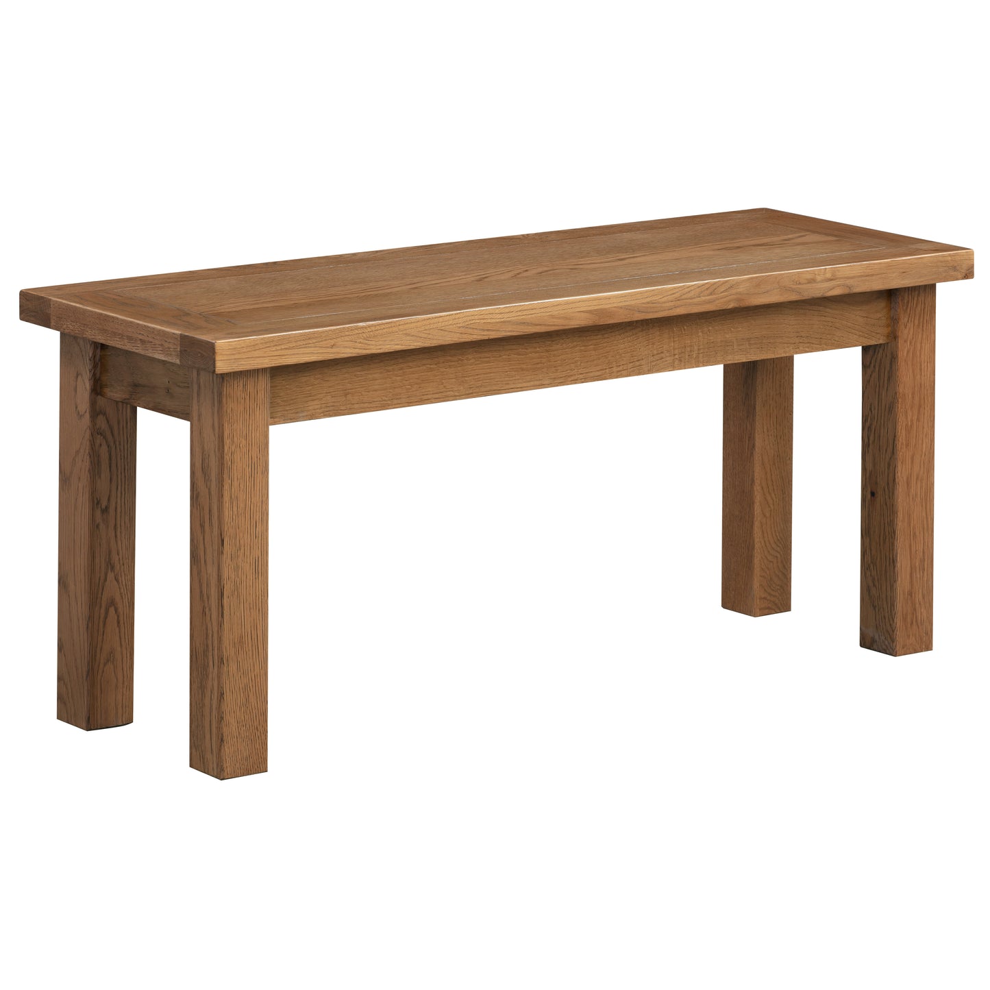 Drayton Rustic Oak Medium Bench - Bridgnorth Furniture