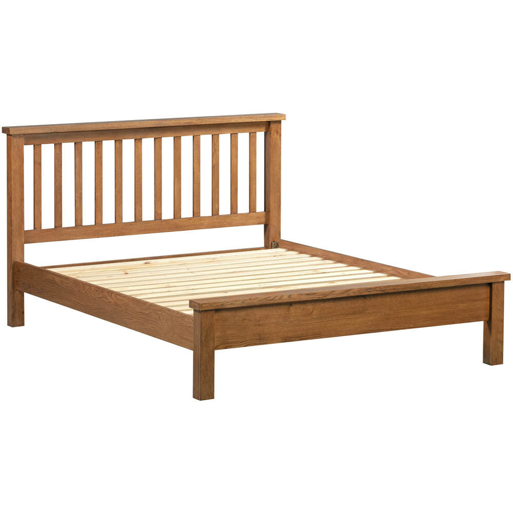 Drayton Rustic Oak Bed - Bridgnorth Furniture