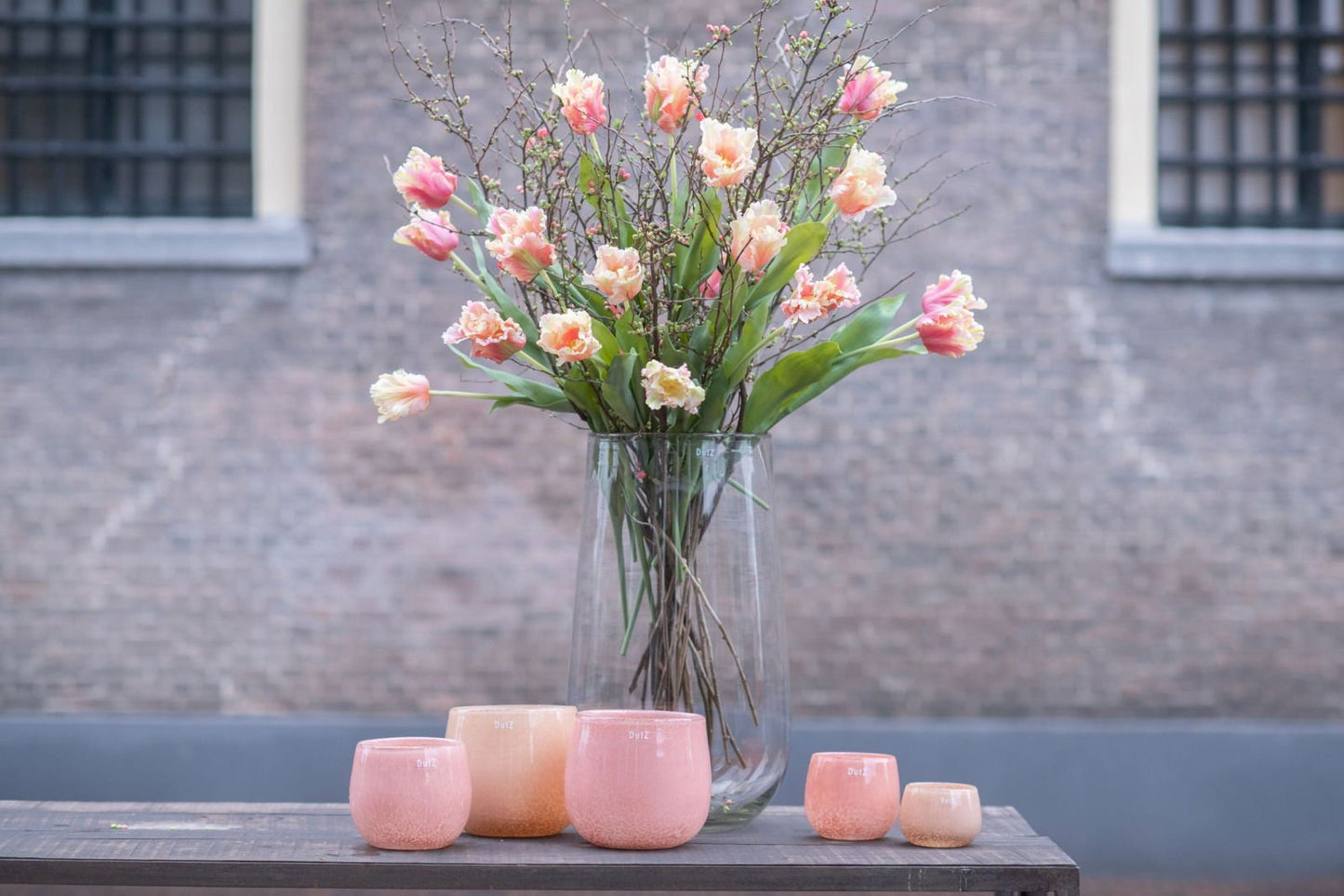 VASE ROBERT - CLEAR glass by DutZ - Bridgnorth Furniture