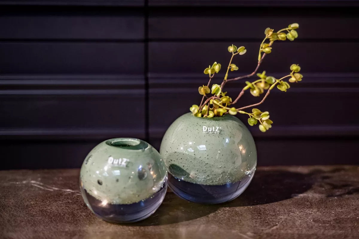BALL VASE KULA - Pistache Bubbles - Bridgnorth Furniture