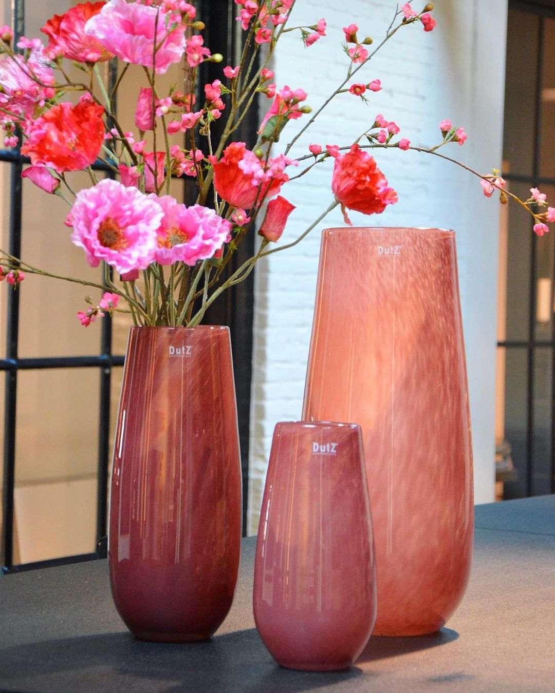 VASE ROBERT - CRANBERRY Colour by DutZ - Bridgnorth Furniture