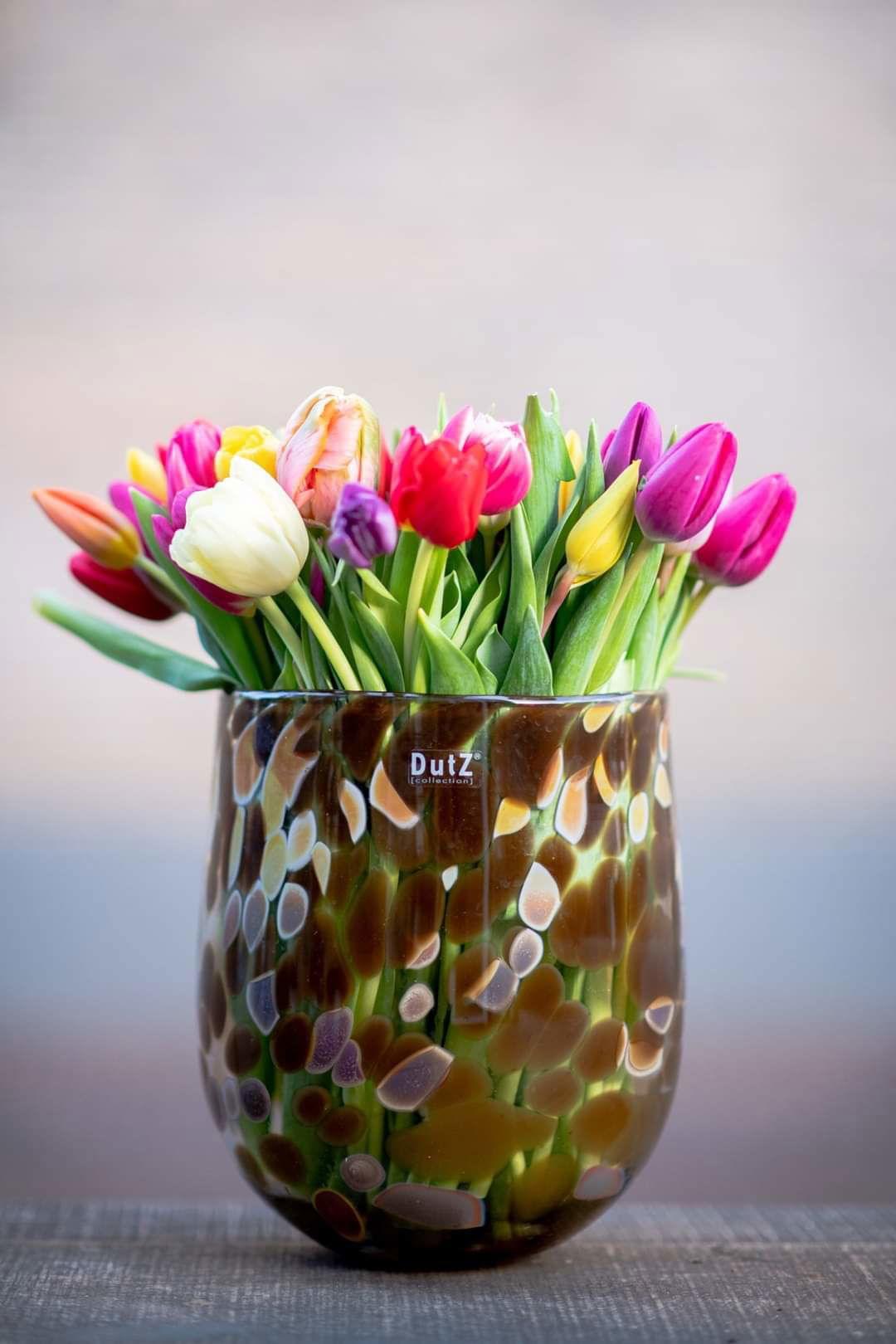 BARREL vase - LEOPARD BROWN Colour by DutZ - Bridgnorth Furniture