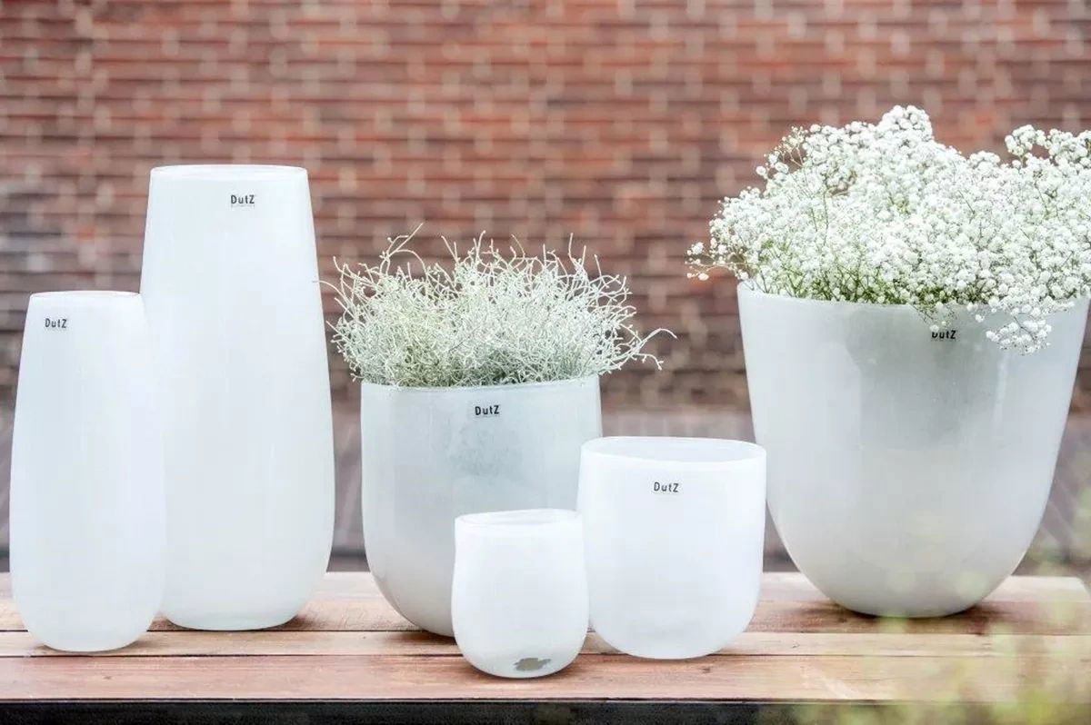 VASE ROBERT - WHITE Colour by DutZ - Bridgnorth Furniture