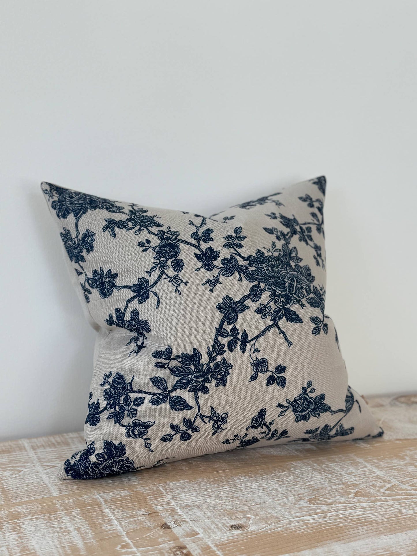 Francesca Blue Floral Cushion - 45x45 - Bridgnorth Furniture