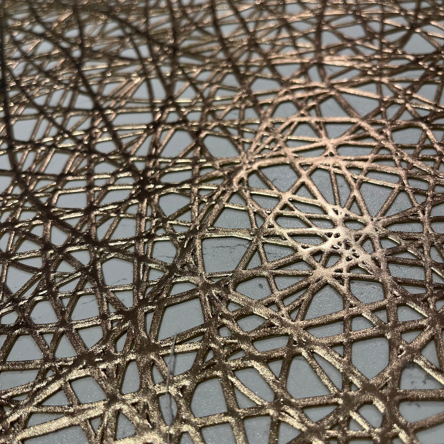 Emily Gold Round Placemat - Bridgnorth Furniture