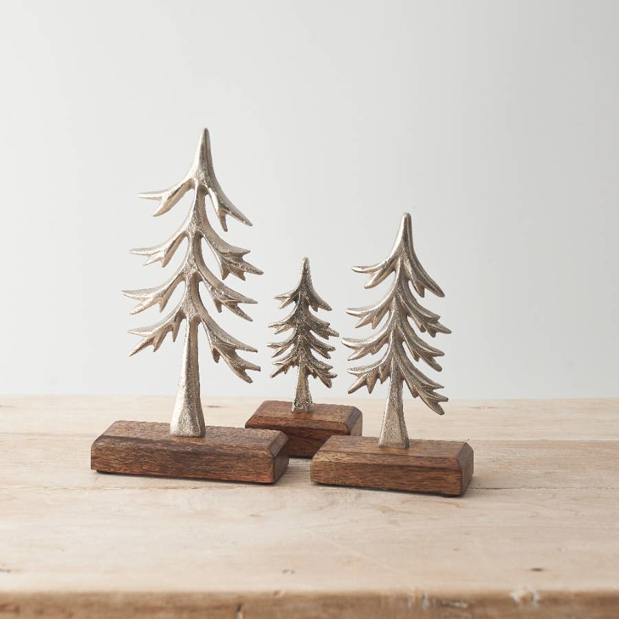 Silver Tree Decoration, 20cm