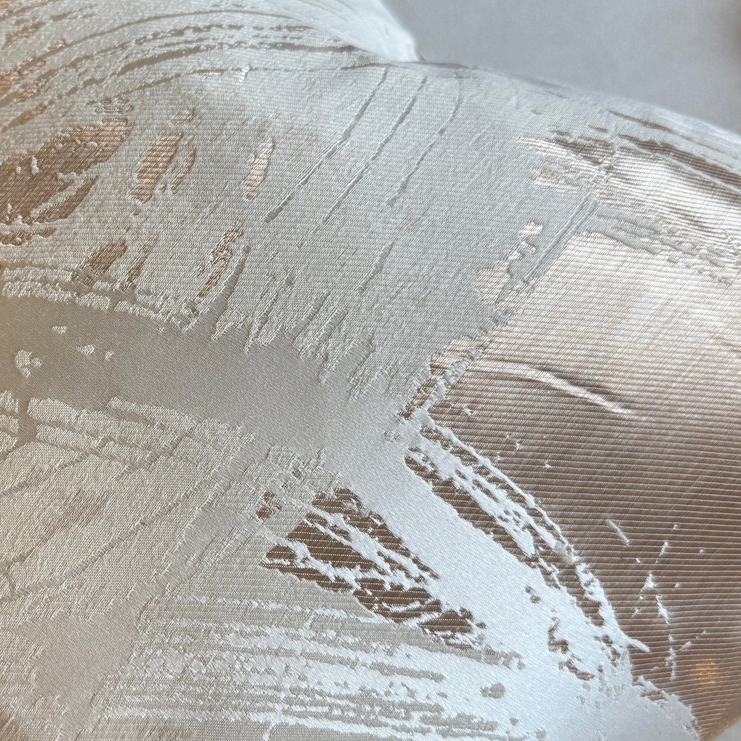 Harlow Cream & Gold Metallic Abstract Cushion - 50x50cm - Bridgnorth Furniture