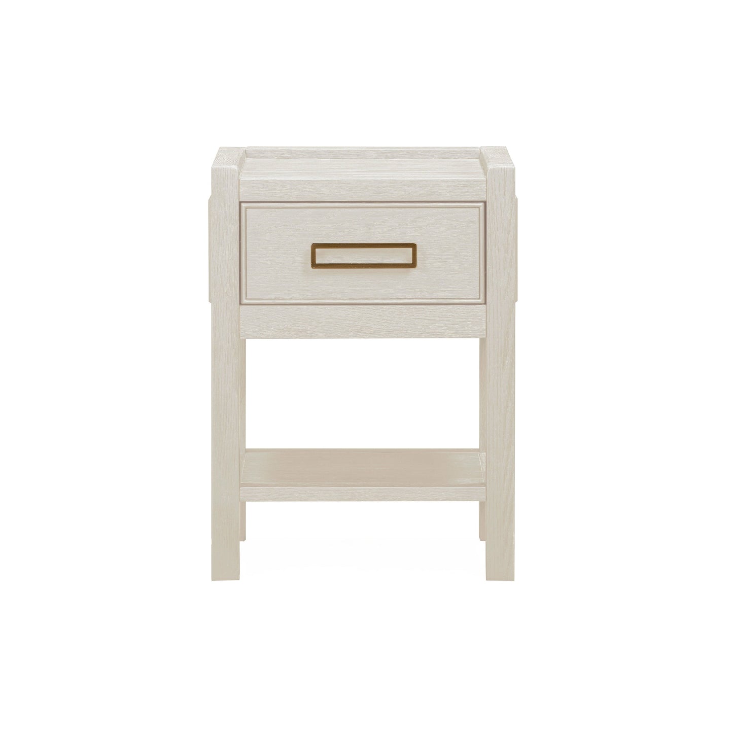 Soho Cream Oak Veneer 1 Drawer Bedside Table - Bridgnorth Furniture