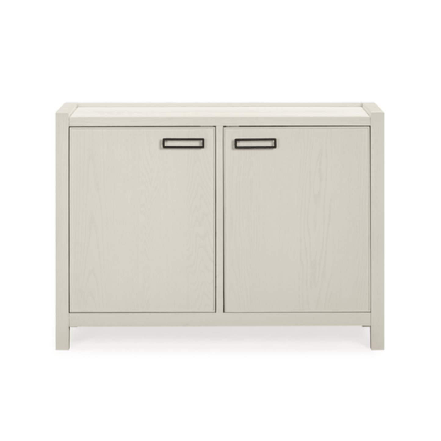 Soho Cream Oak Veneer 2 Door Sideboard - Bridgnorth Furniture