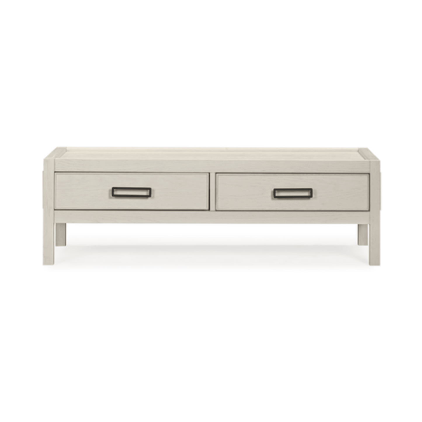 Soho Cream Oak Veneer 2 Drawer Coffee Table - Bridgnorth Furniture