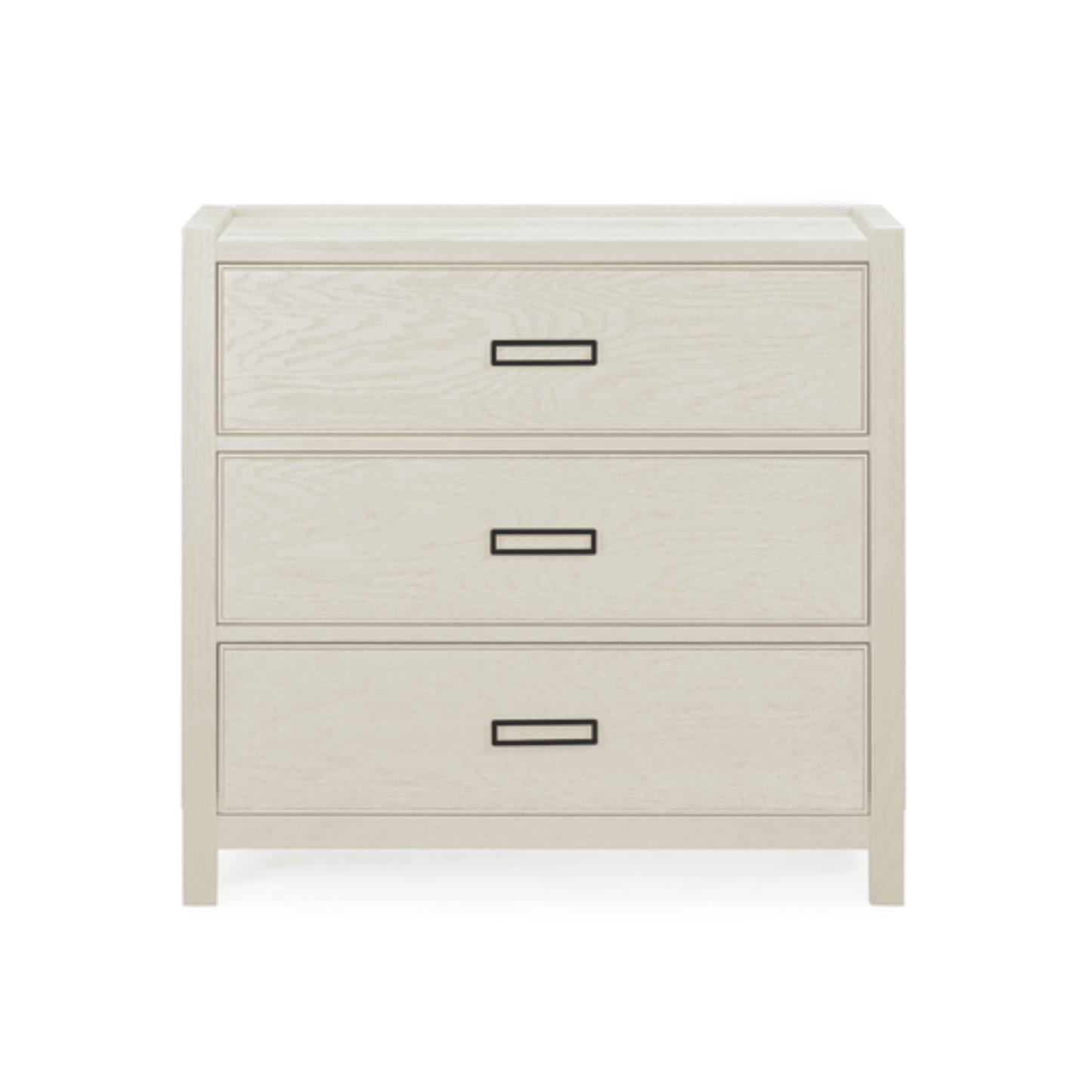 Soho Cream Oak Veneer 3 Drawer Chest - Bridgnorth Furniture