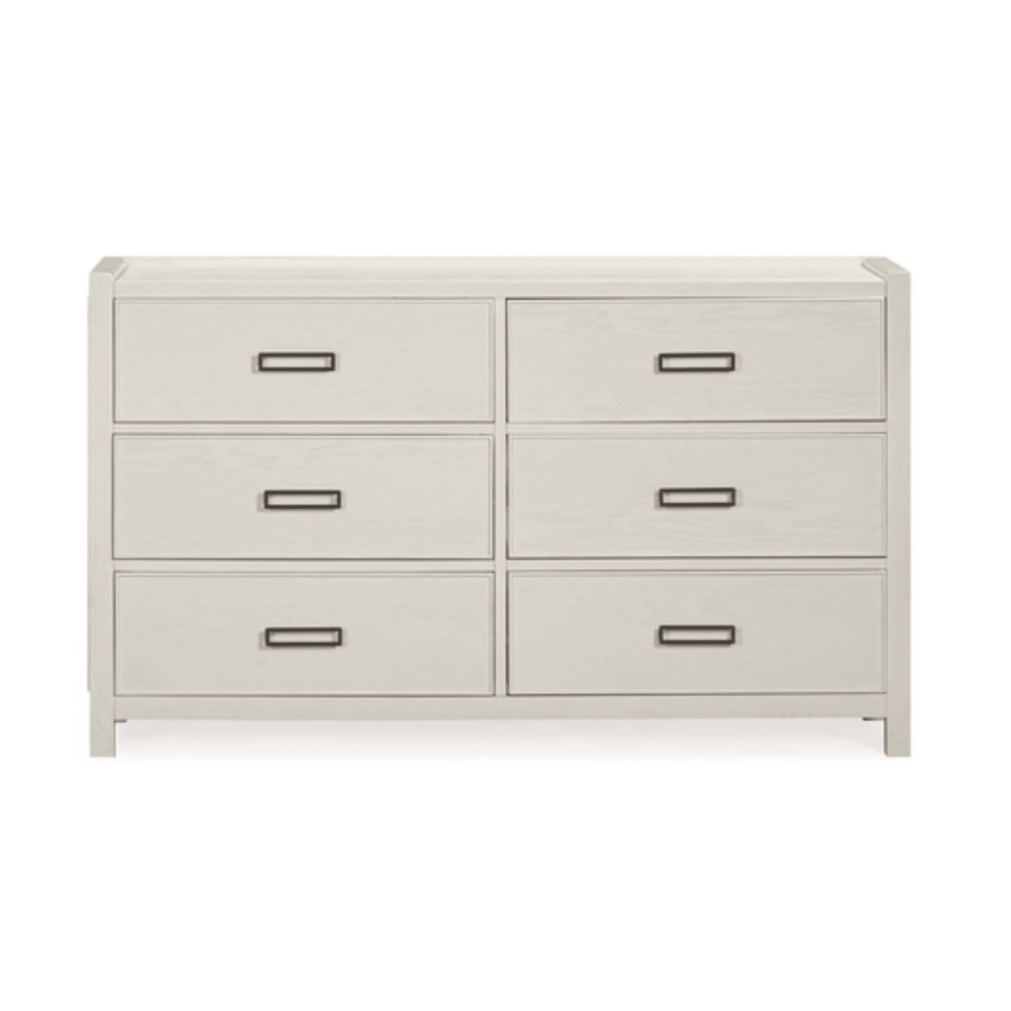 Soho Cream Oak Veneer 6 Drawer Chest - Bridgnorth Furniture