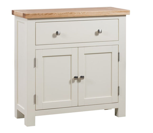 Chunky Oak Painted COMPACT SIDEBOARD WITH 1 DRW & 2 DRS
