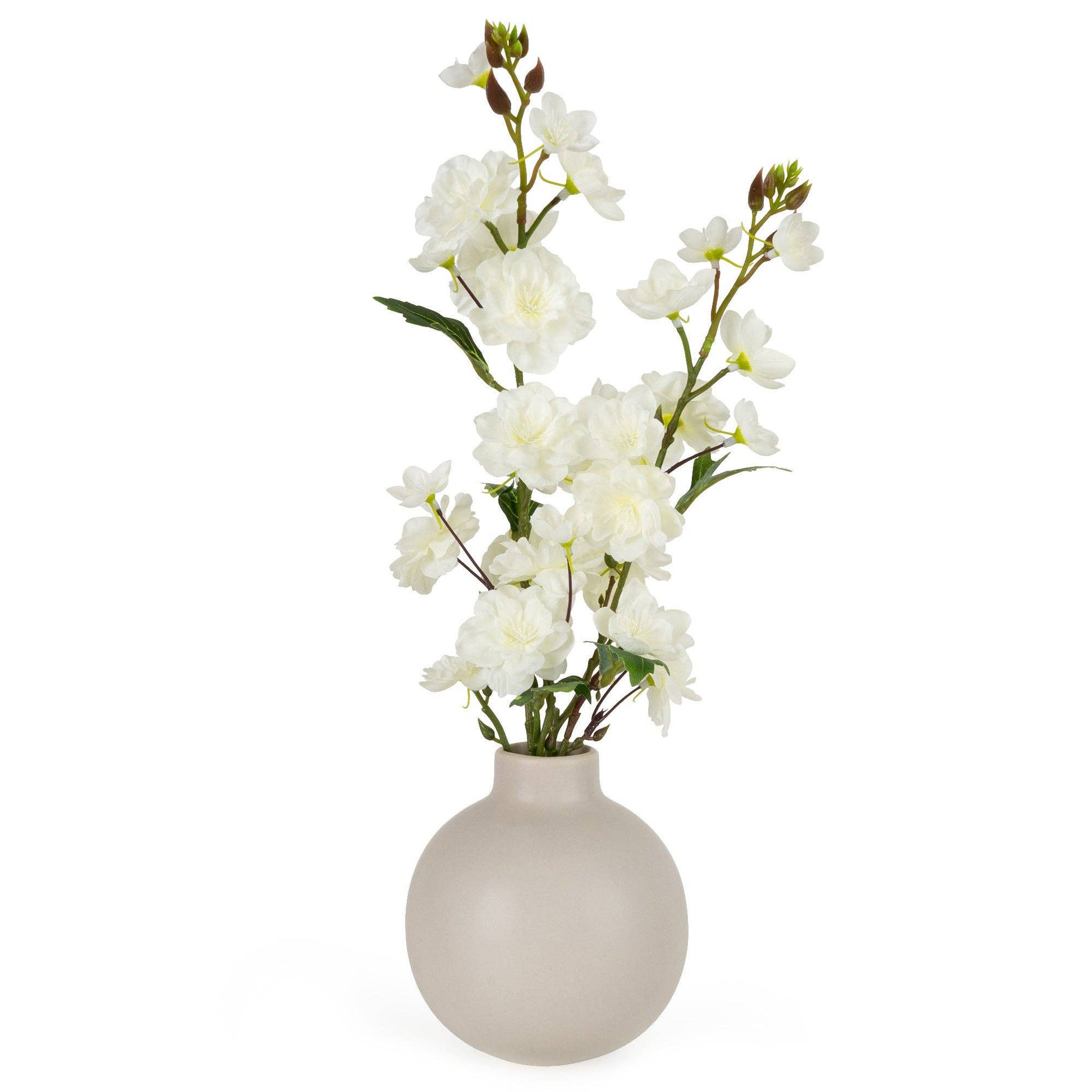 40cm Blossom in Ceramic Bottle Vase - Bridgnorth Furniture