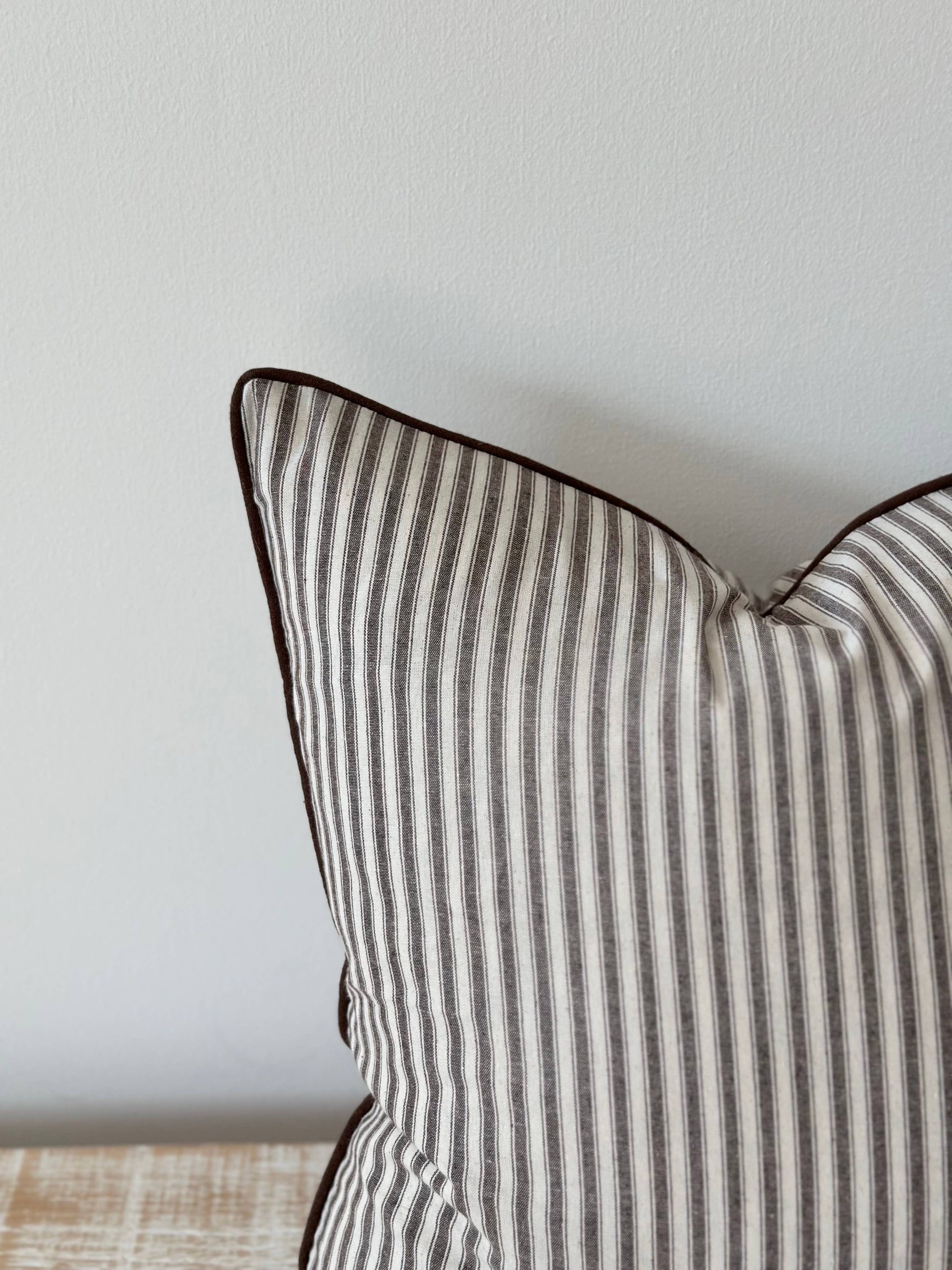 Florence Dark Brown Stripe - 45x45 cm - Bridgnorth Furniture