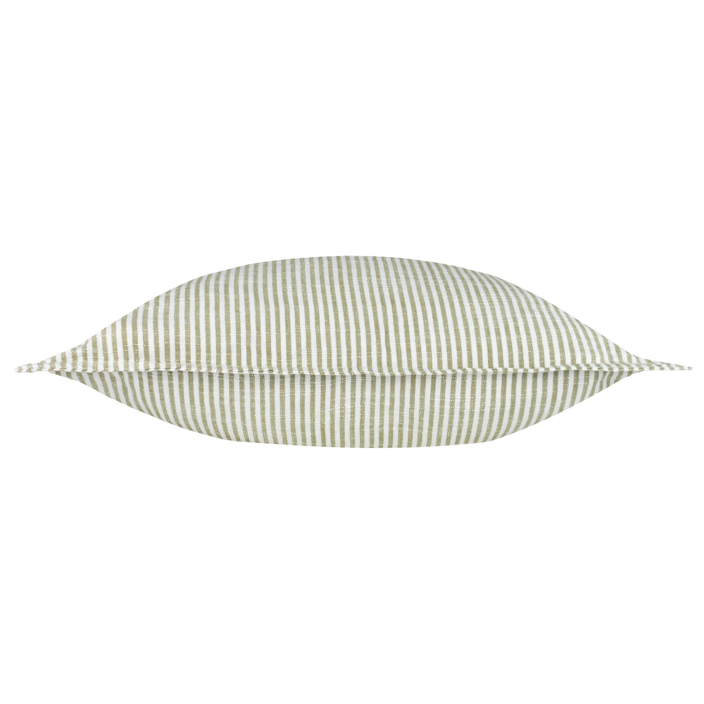 Truro Striped 100% Cotton Cushion Moss - Bridgnorth Furniture