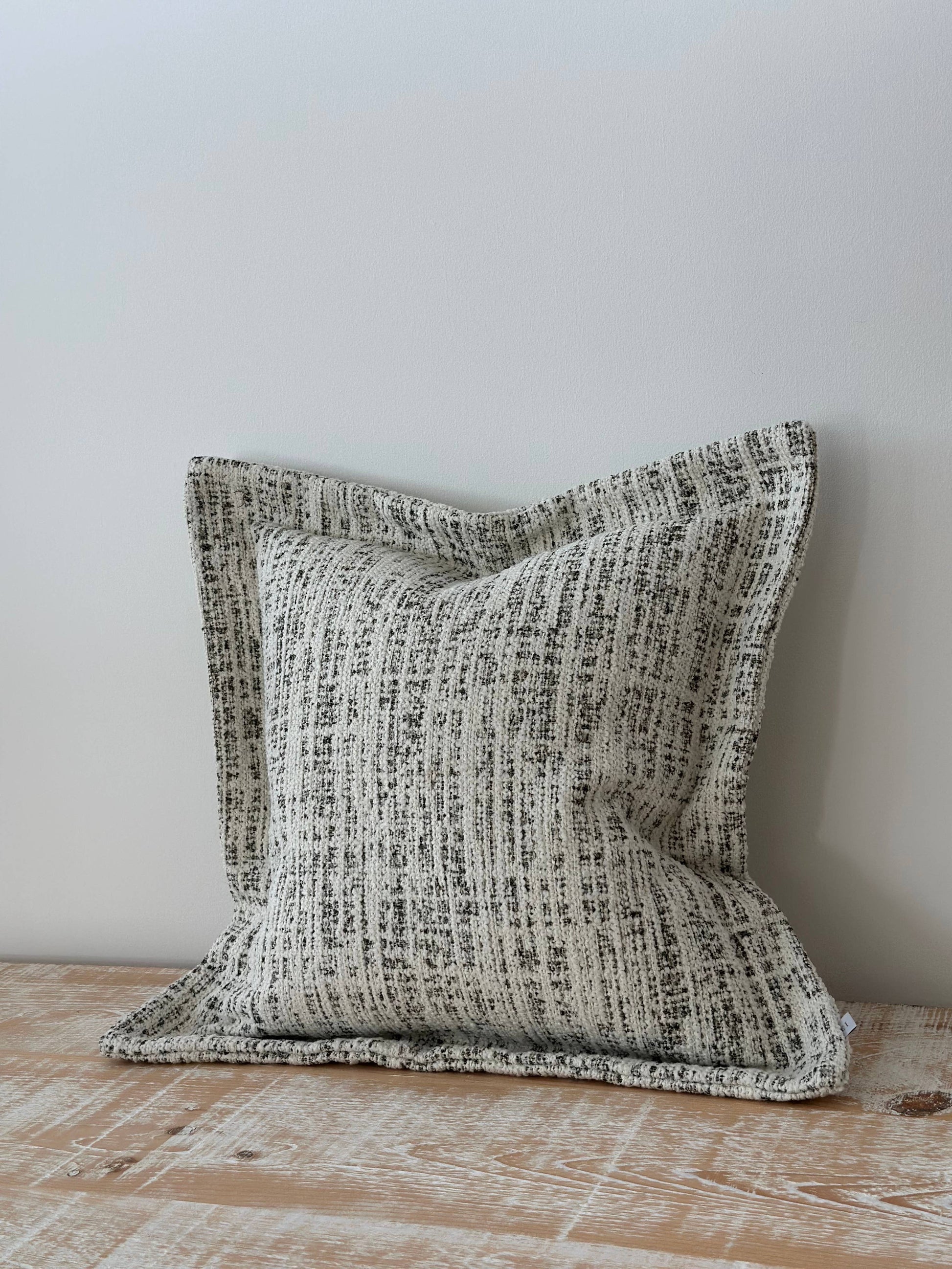 Eve Olive & Cream Boucle Cushion 45x45 - Bridgnorth Furniture