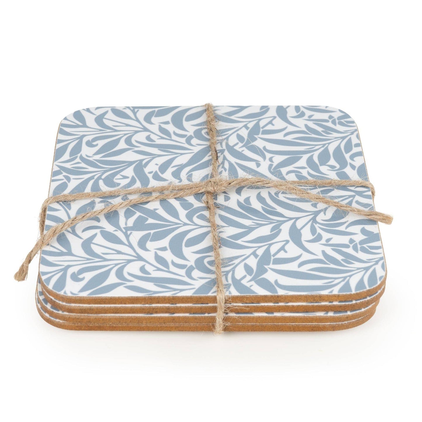 Jeff Banks Set of 4 Coasters – Leafy Trellis Blue - Bridgnorth Furniture