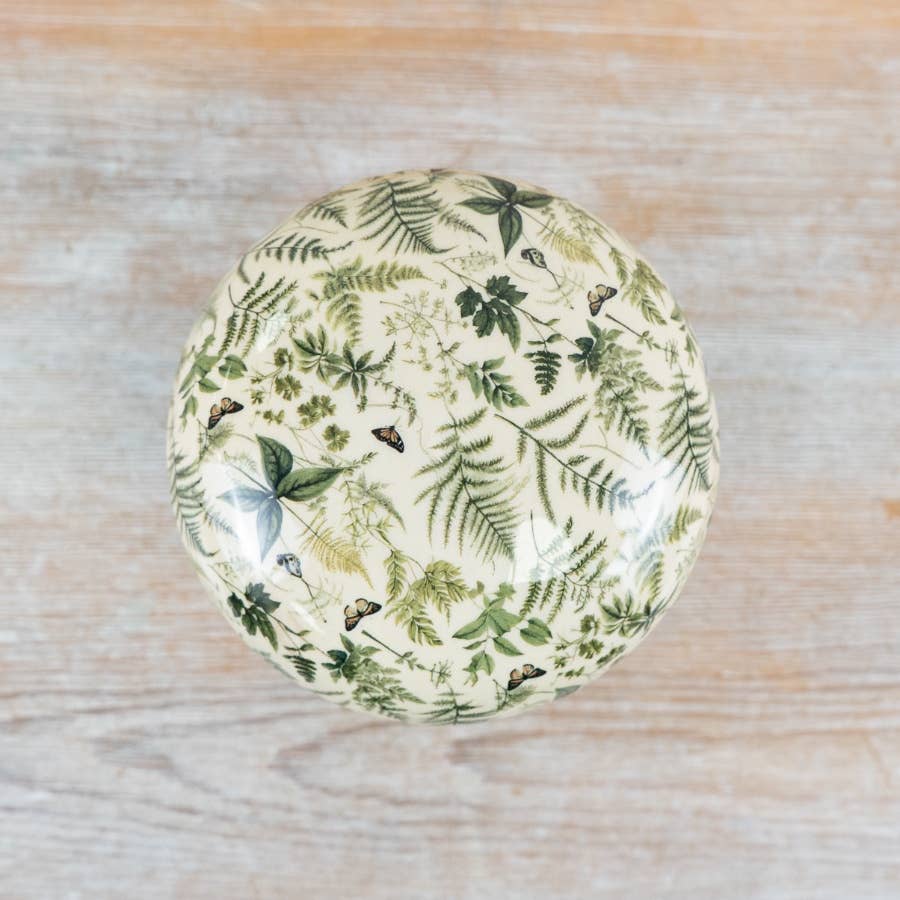 Fern Print Mushroom, 10cm