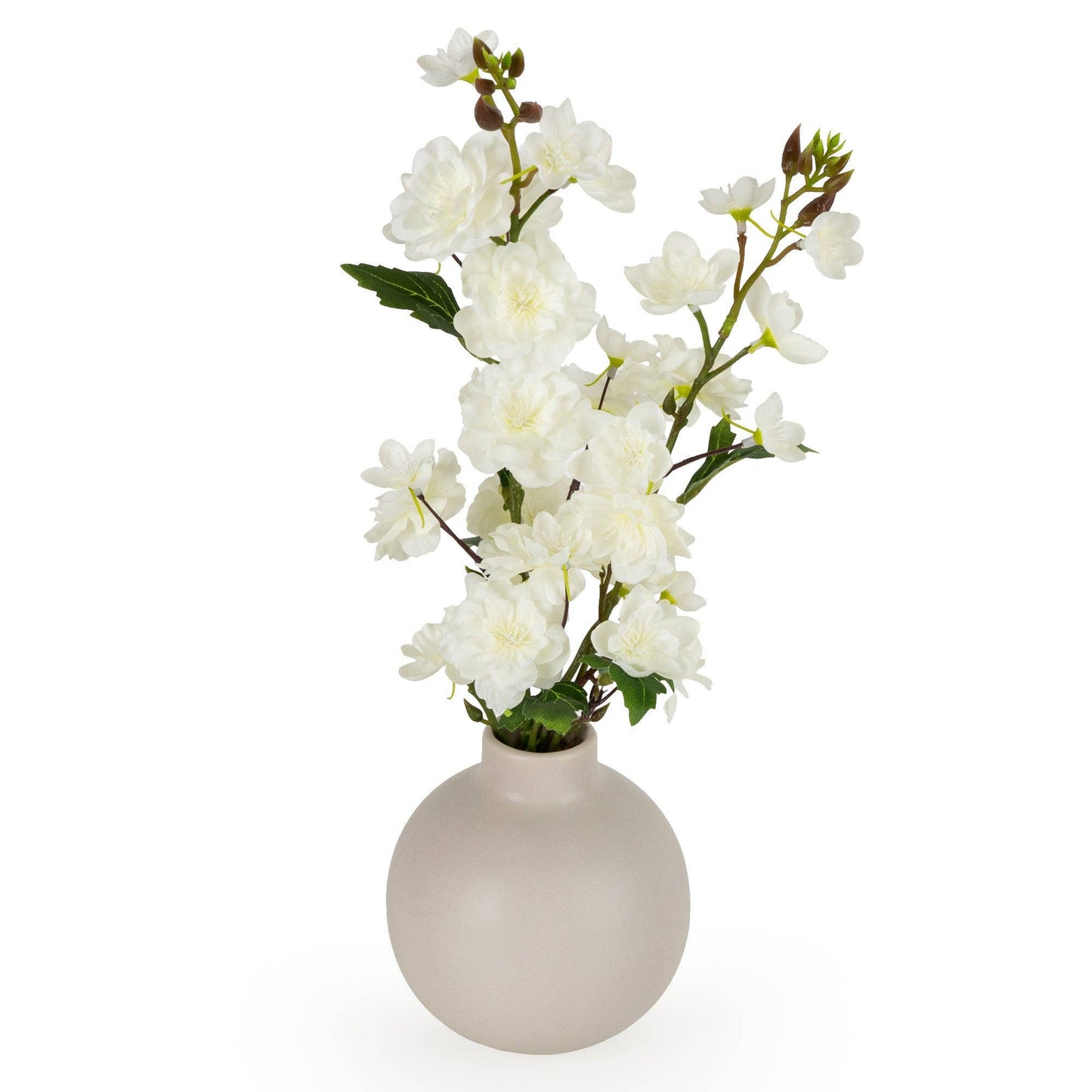 40cm Blossom in Ceramic Bottle Vase - Bridgnorth Furniture