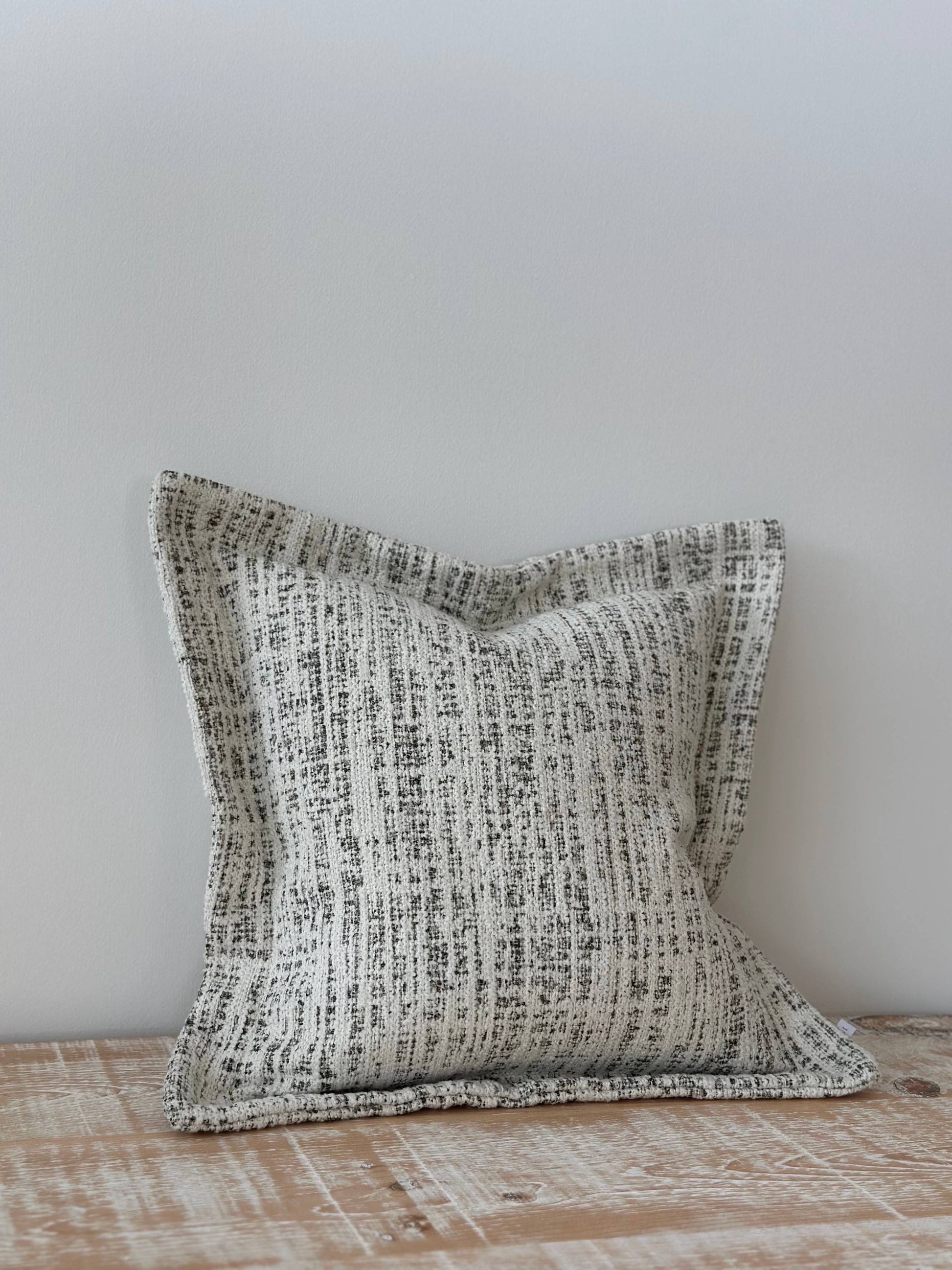 Eve Olive & Cream Boucle Cushion 45x45 - Bridgnorth Furniture