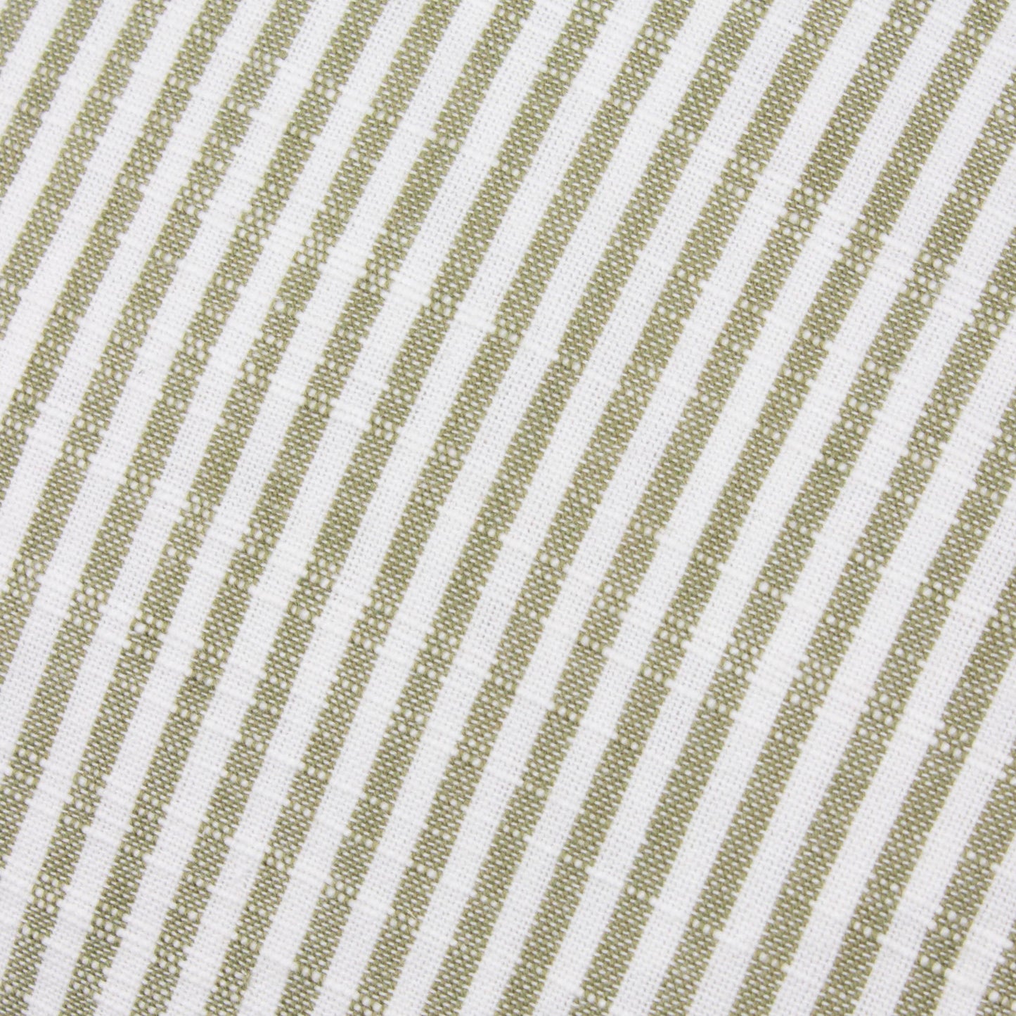 Truro Striped 100% Cotton Cushion Moss - Bridgnorth Furniture