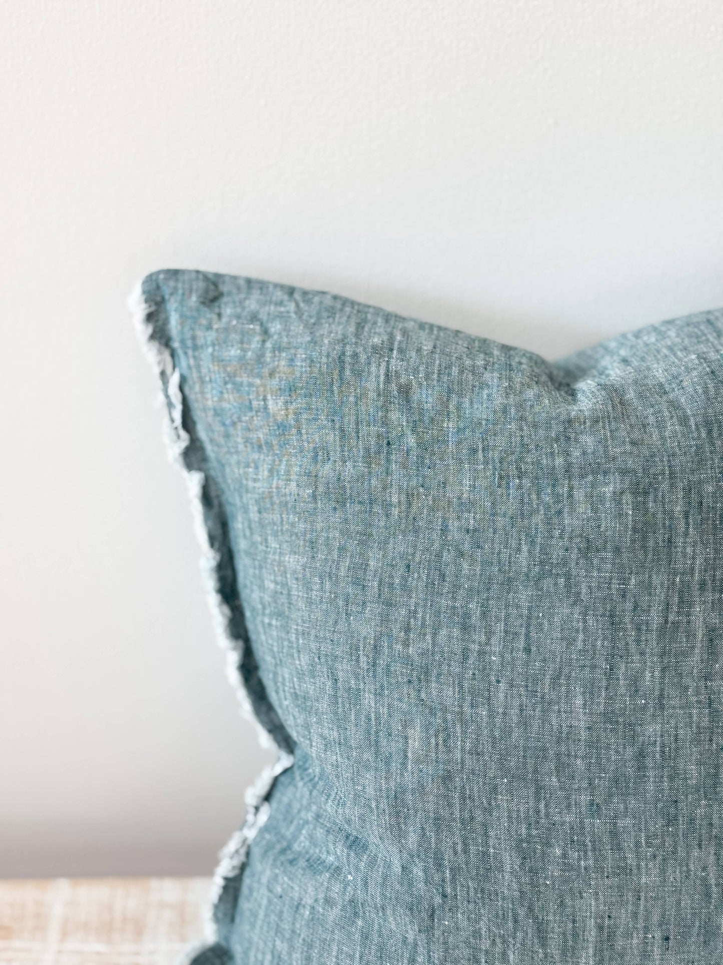 Esmee Washed Dark Teal Cushion Cover, 45x45cm - Bridgnorth Furniture