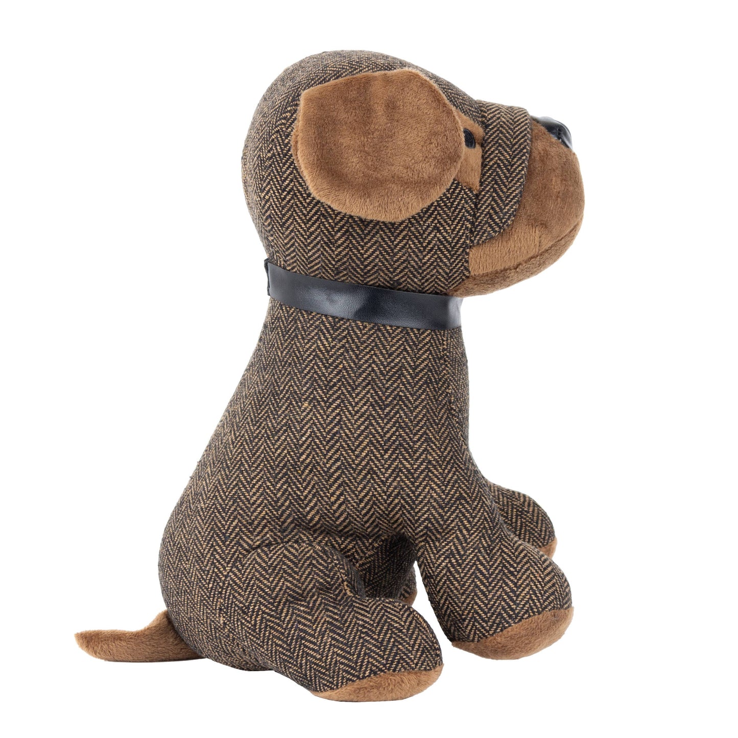 Boston Herringbone Dog Door Stop Brown - Bridgnorth Furniture
