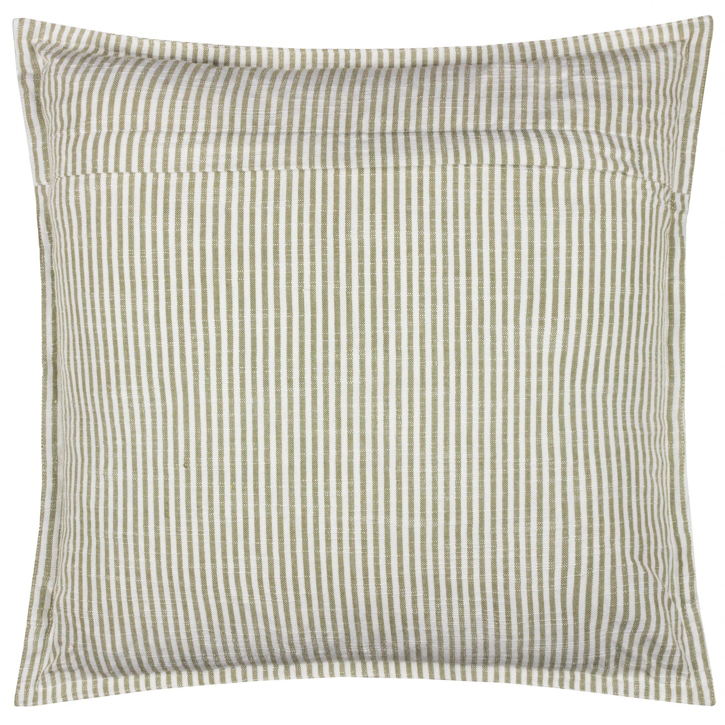 Truro Striped 100% Cotton Cushion Moss - Bridgnorth Furniture