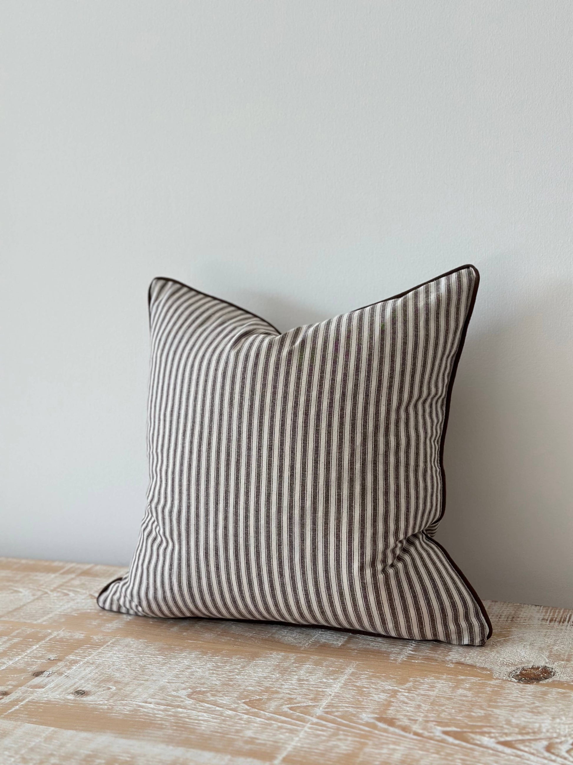 Florence Dark Brown Stripe - 45x45 cm - Bridgnorth Furniture