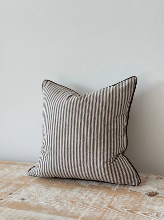Florence Dark Brown Stripe - 45x45 cm - Bridgnorth Furniture