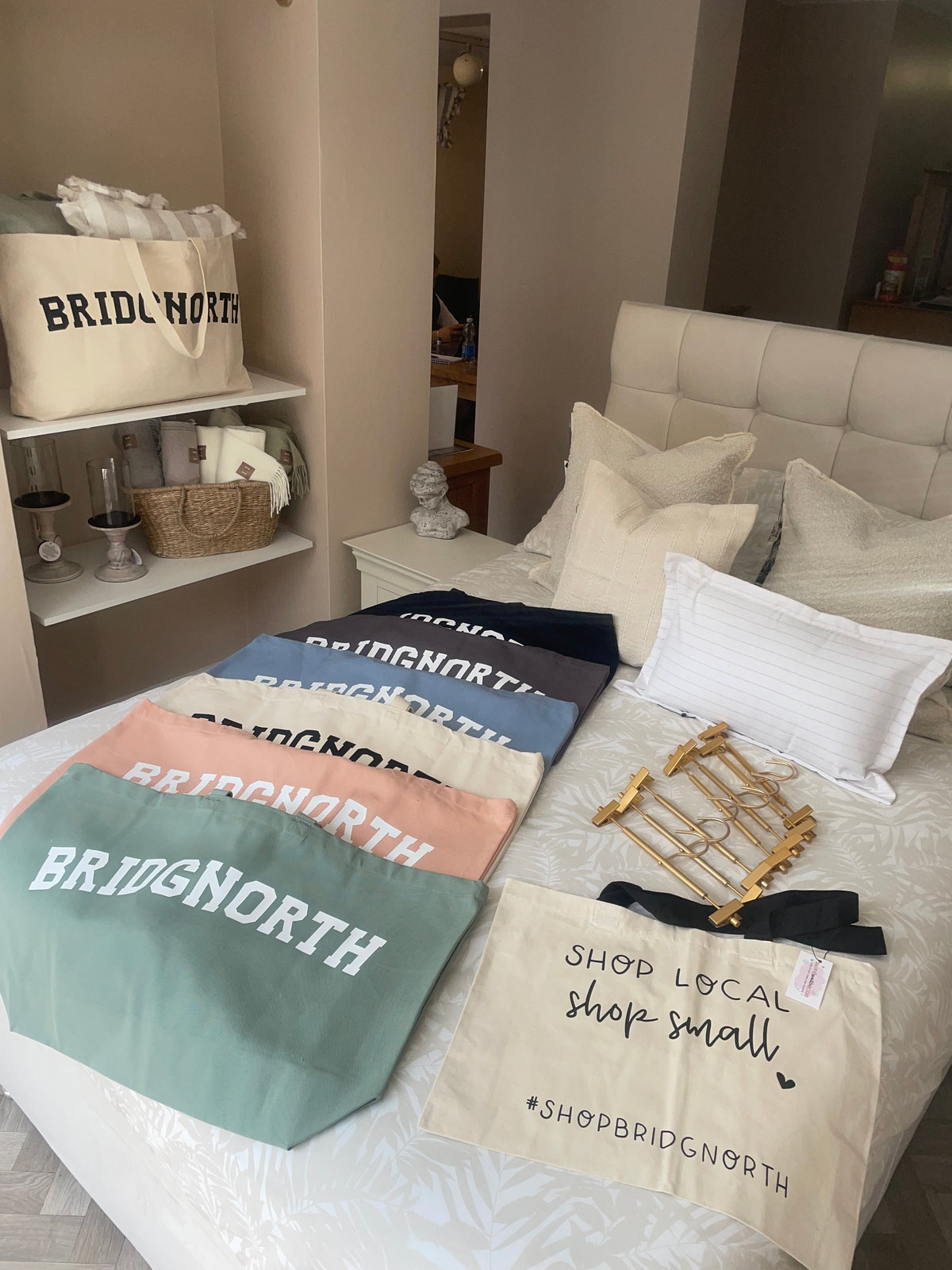 Oversized Tote | Custom Bridgnorth Tote | Organic Tote Bag