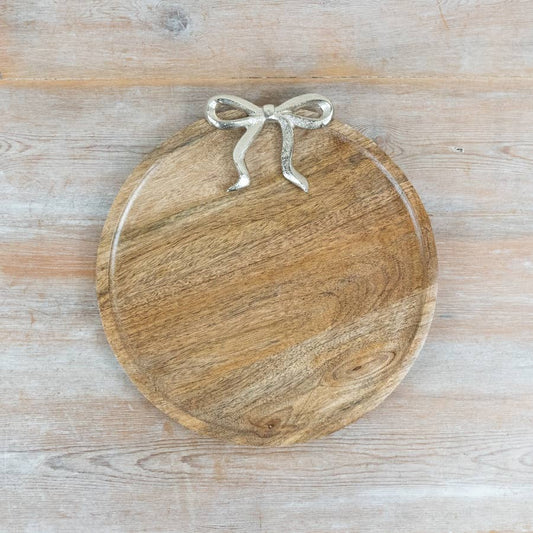 Round Tray with Bow, 21cm