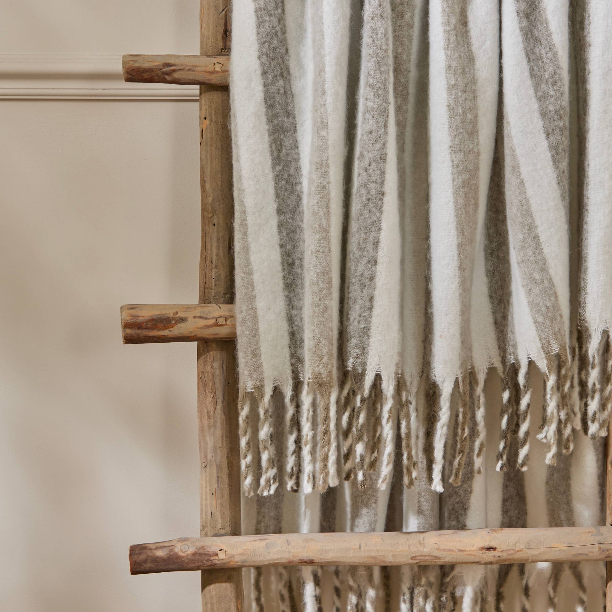 Beechwood Woven Stripe Throw Heath - Bridgnorth Furniture