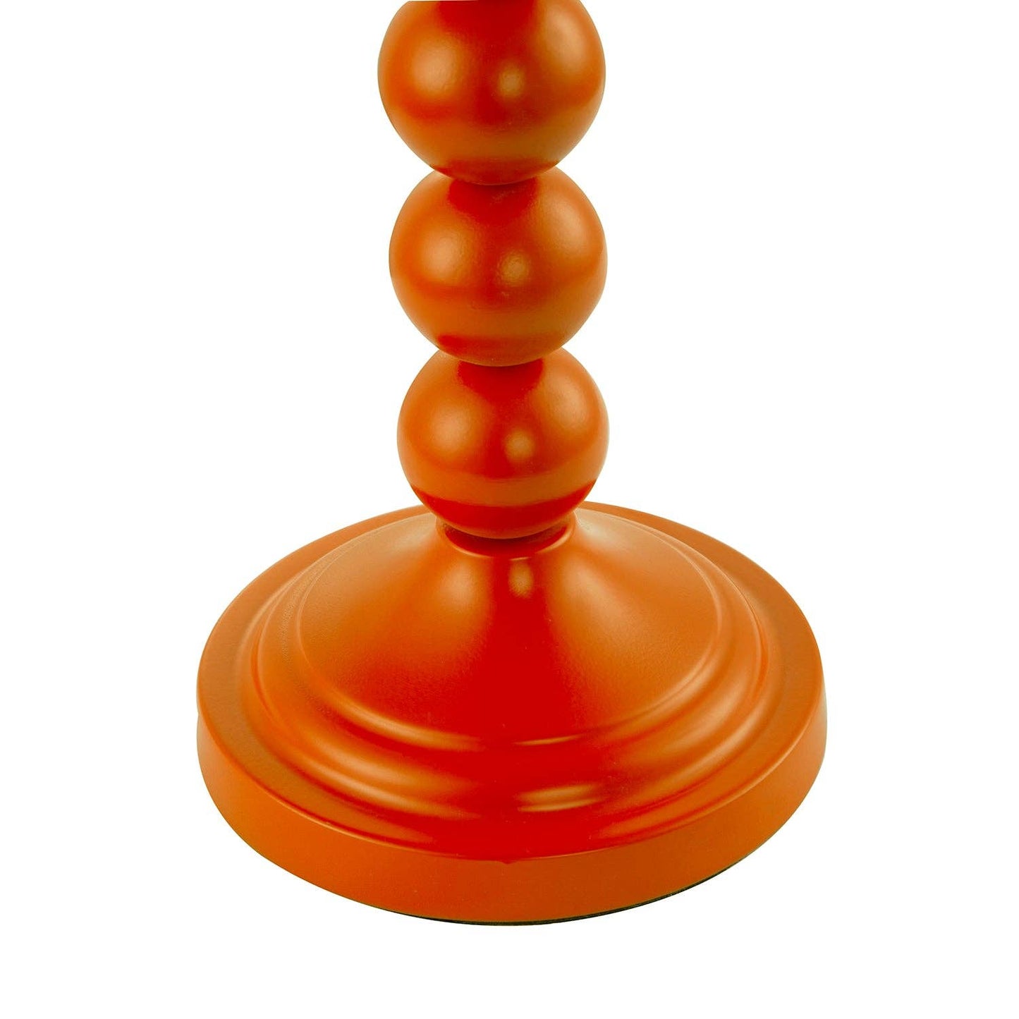 Chic Orange Table Lamp with Aztec Style Yellow and Orange Fabric Shade - Bridgnorth Furniture