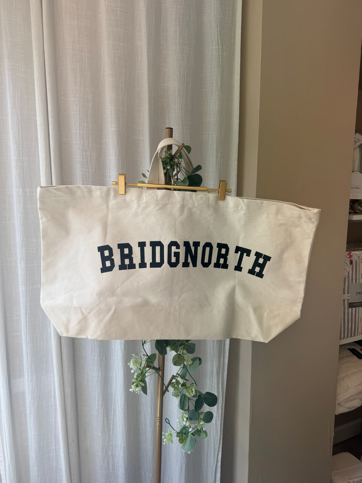 Oversized Tote | Custom Bridgnorth Tote | Organic Tote Bag