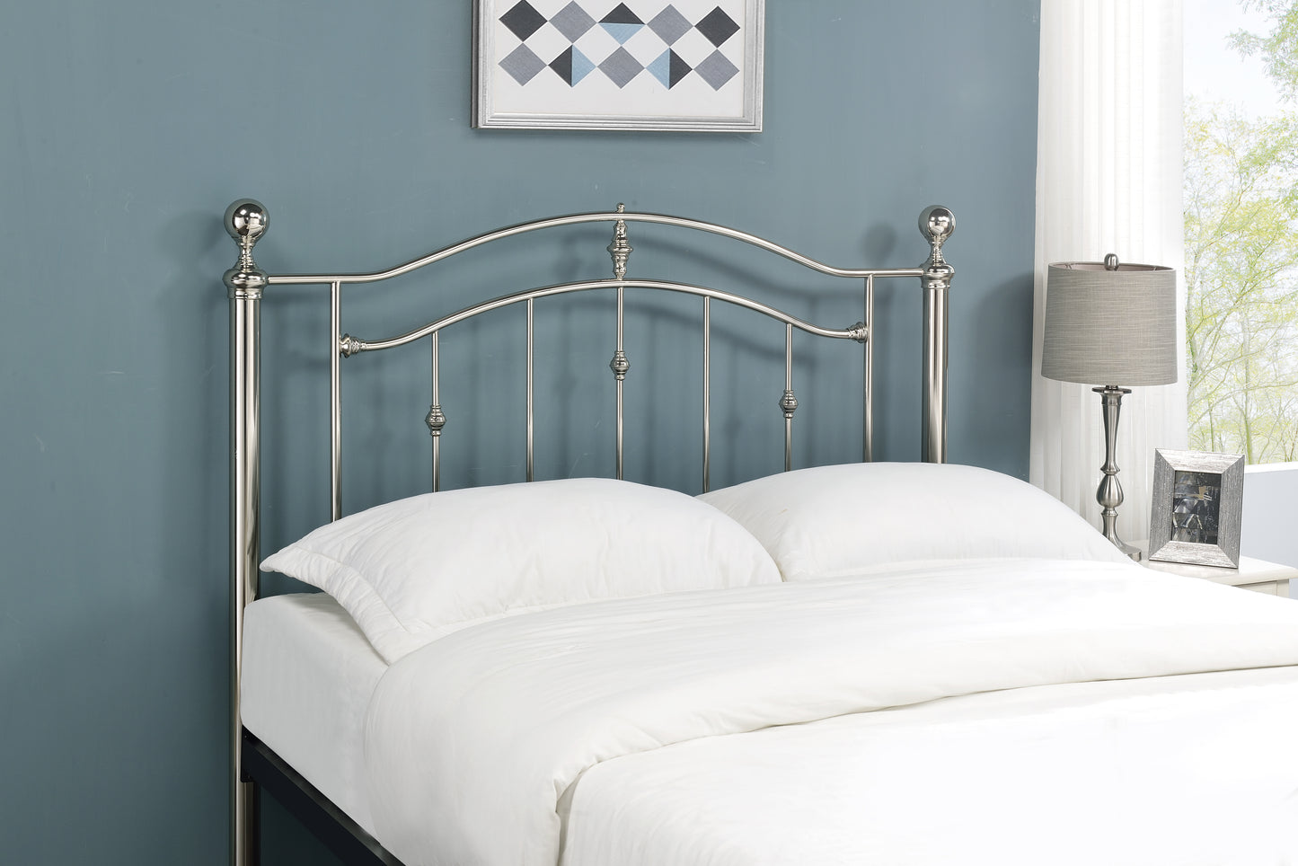 Callisto Chrome Bed Frame - Bridgnorth Furniture