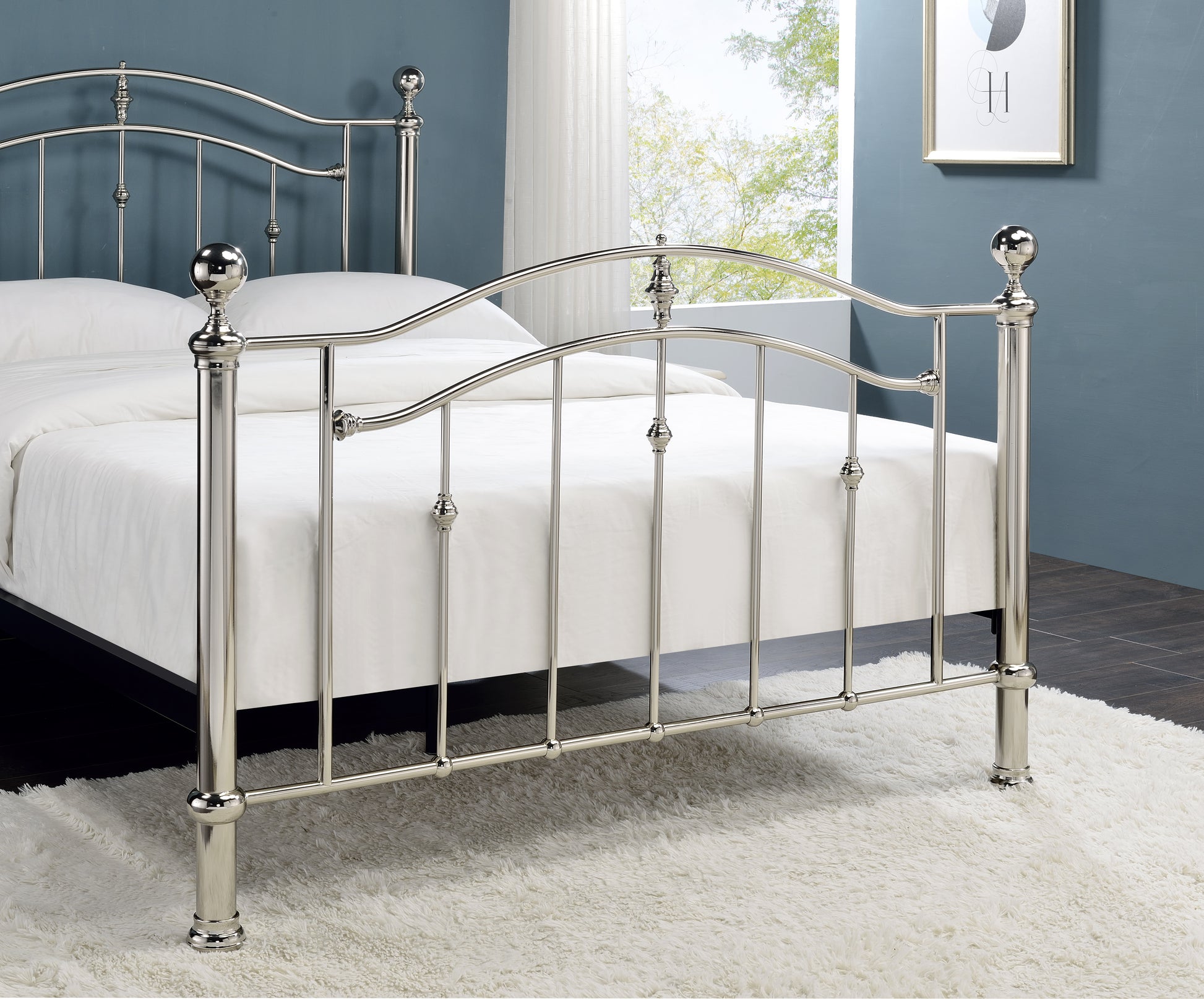 Callisto Chrome Bed Frame - Bridgnorth Furniture